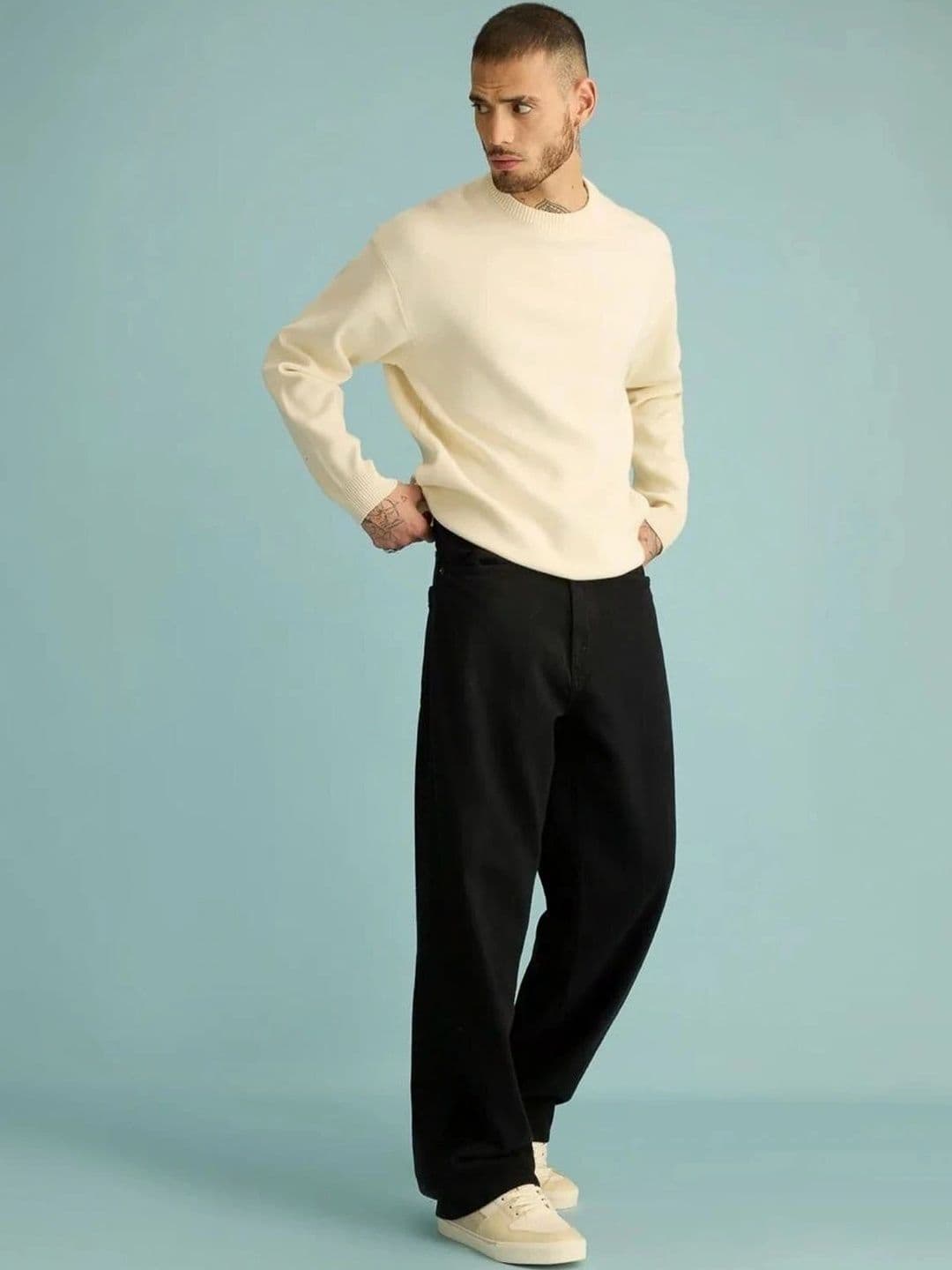 UNIFAV FASHION Men Boyfriend Fit Mid-Rise Jeans thumbnail 2