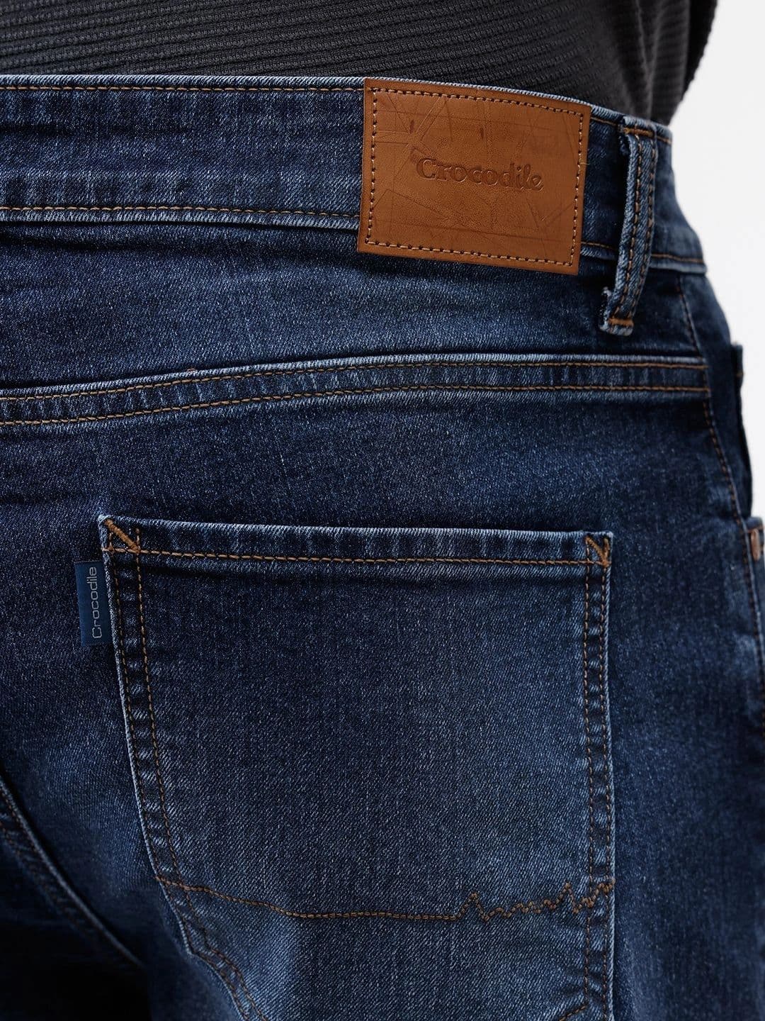 Crocodile Men Slim Fit Mid-Rise Low Distress Jeans thumbnail 2
