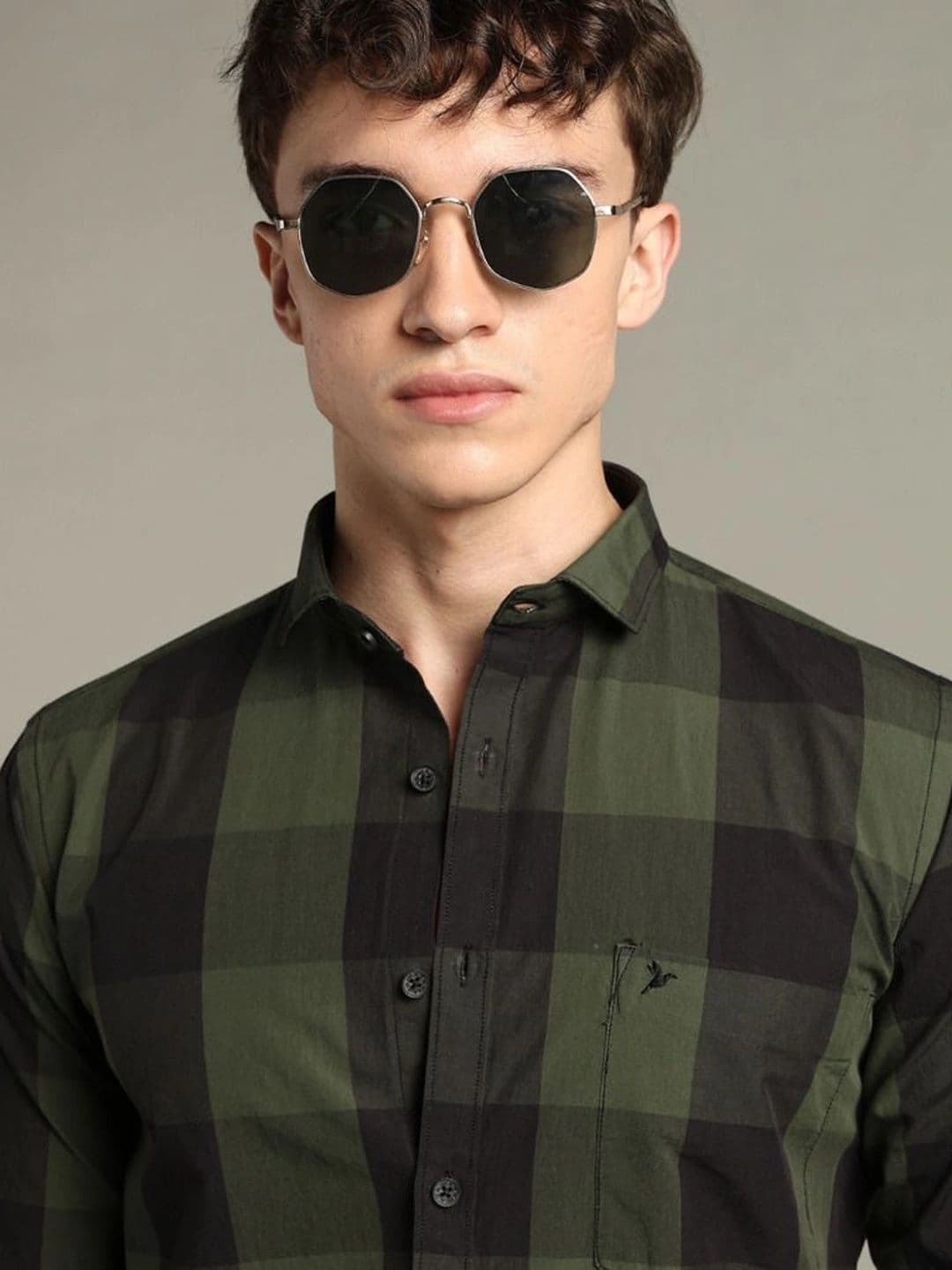 BLUEISLAND Men Comfort Buffalo Checks Checked Casual Shirt thumbnail 5
