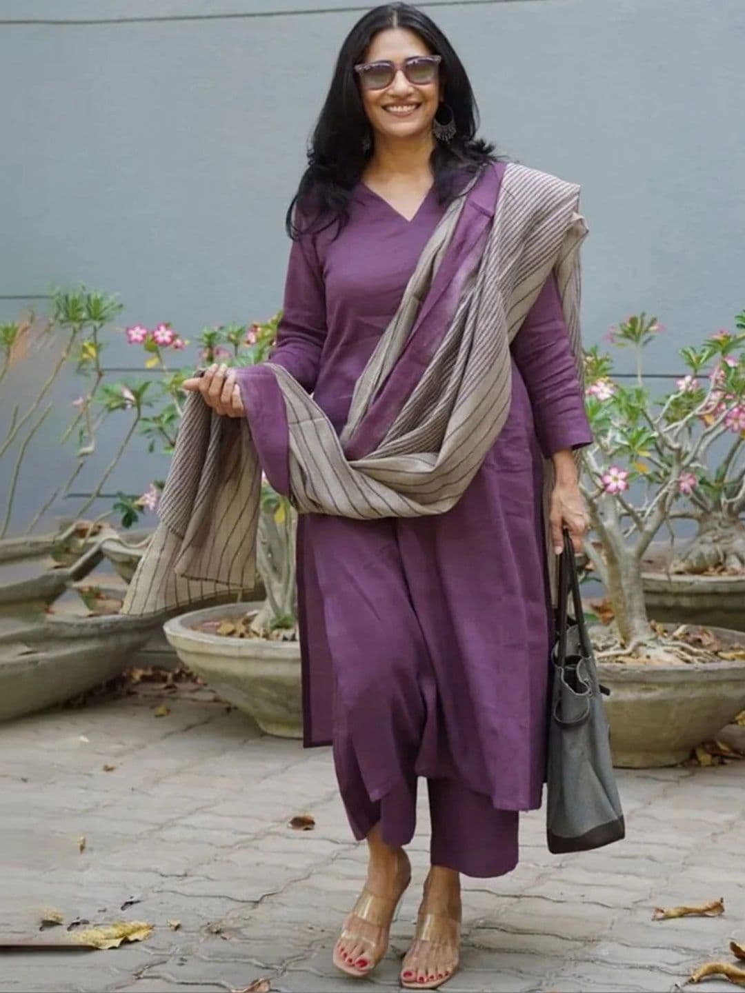 KALINI Women Regular Kurta with Trousers & With Dupatta - view 1