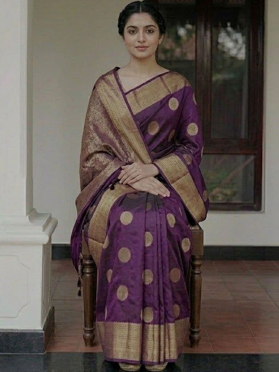 MITAL ENTERPRISE Woven Design Art Silk Saree thumbnail 3