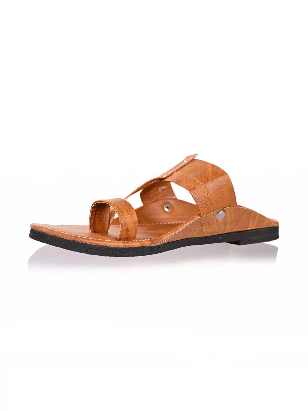 Aristitch Men Comfort Toe Ring Strap Chappal with Stud Detailing - view 1