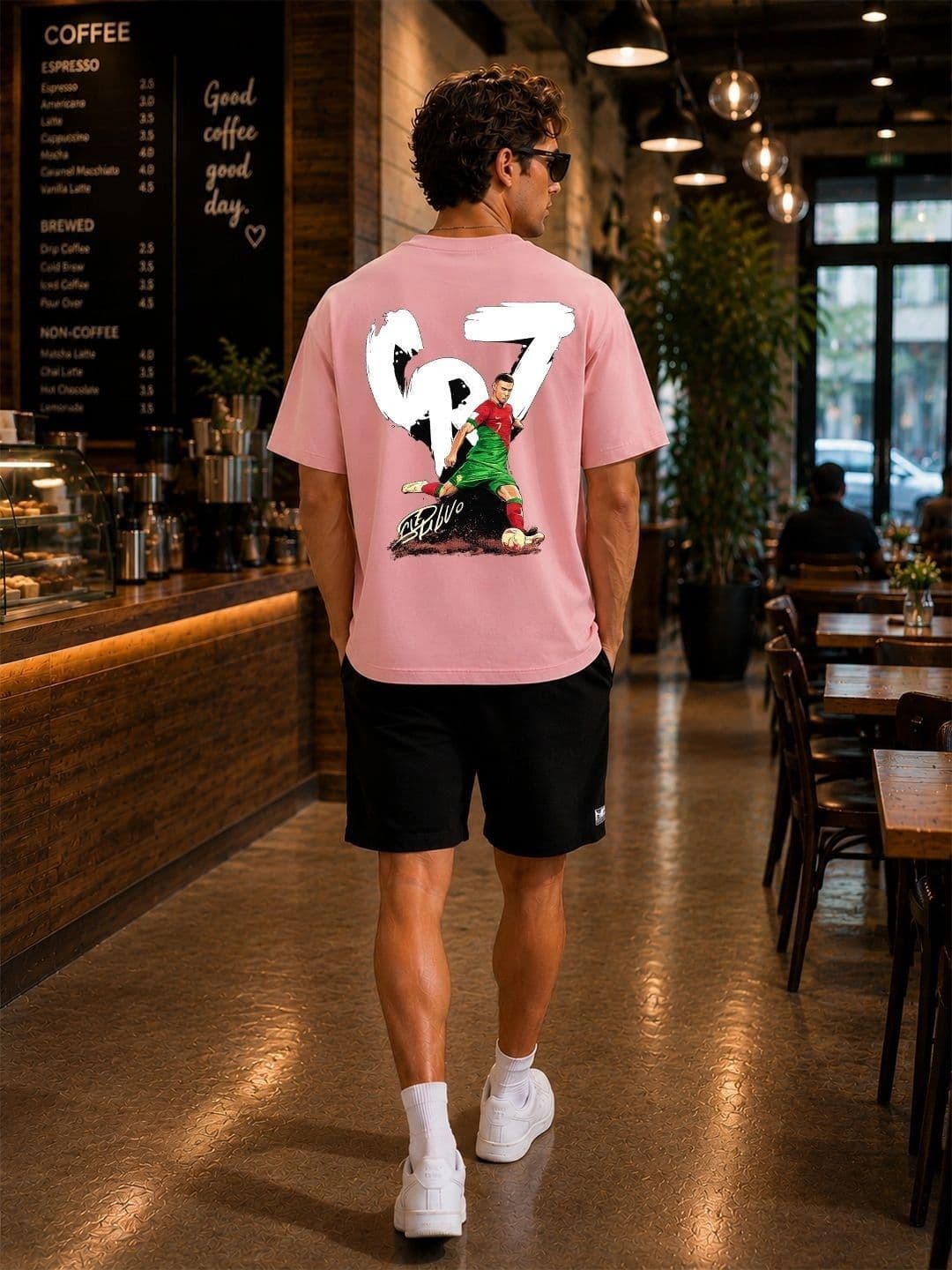 8 Minutes Men Printed Short Sleeves Round Neck T-shirt - view 1