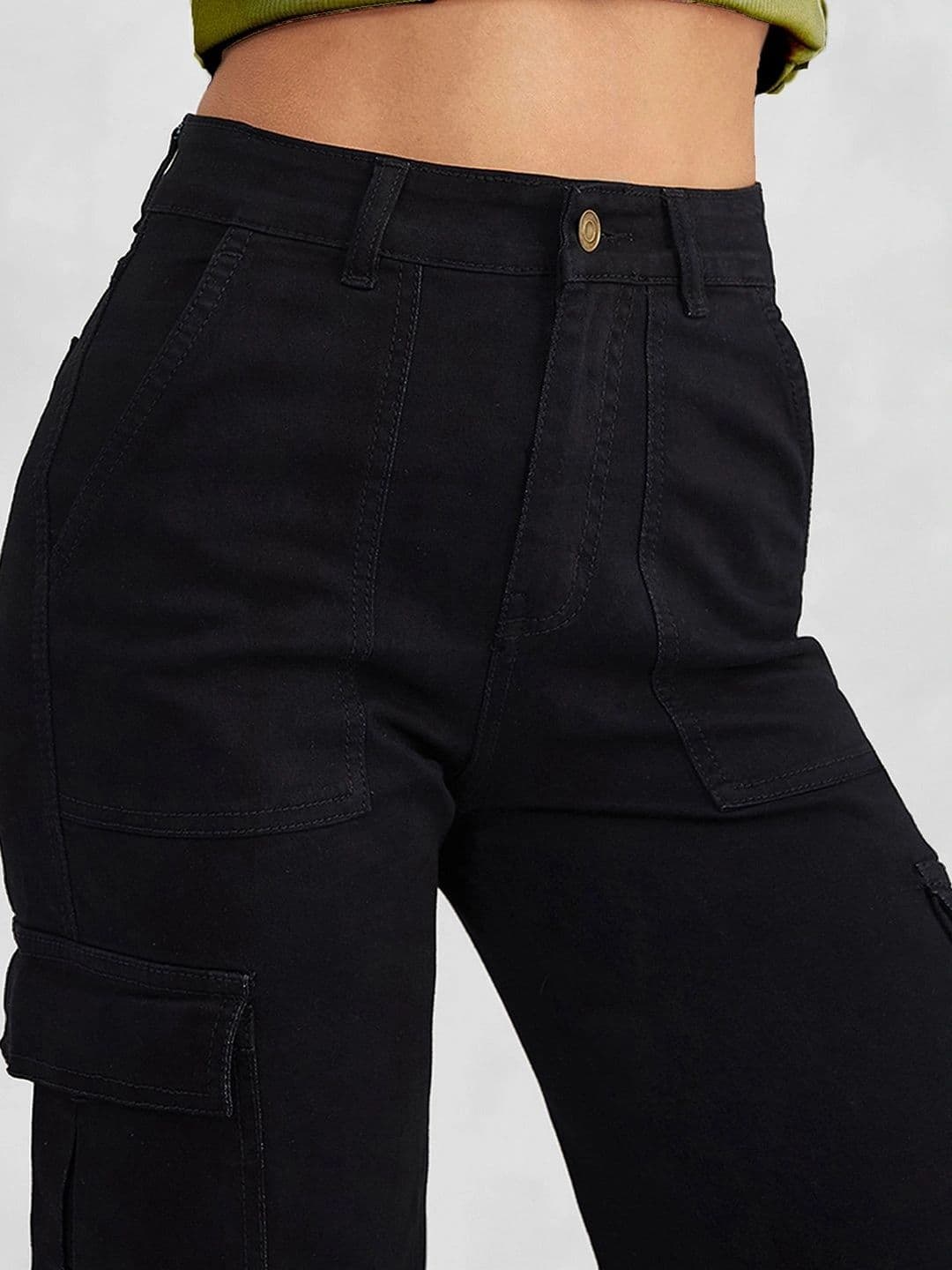 Mast & Harbour Women Wide Leg High-Rise Heavy Fade Stretchable Jeans thumbnail 2