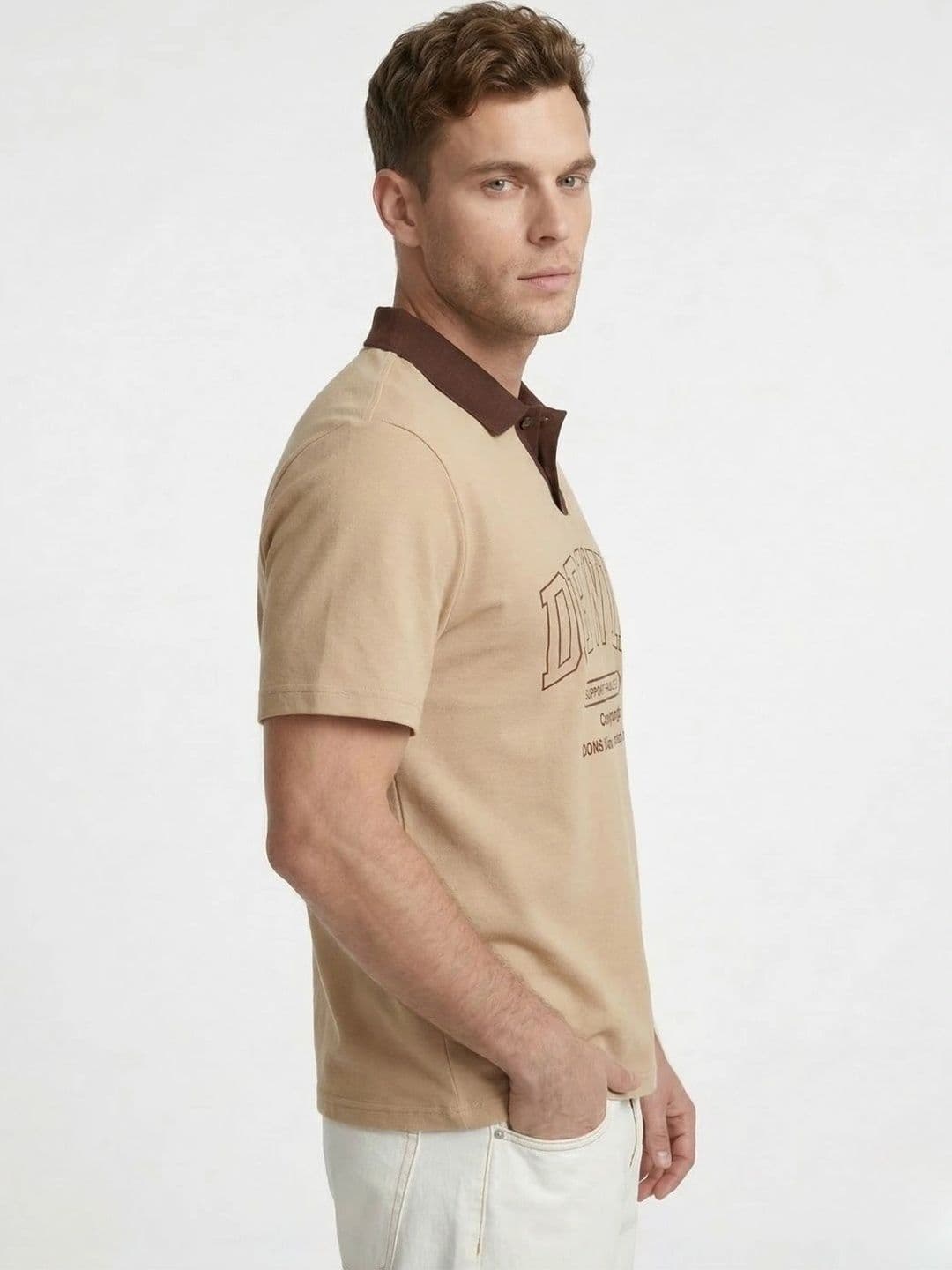 Kook N Keech Men Typography Printed Polo Collar T-shirt thumbnail 4