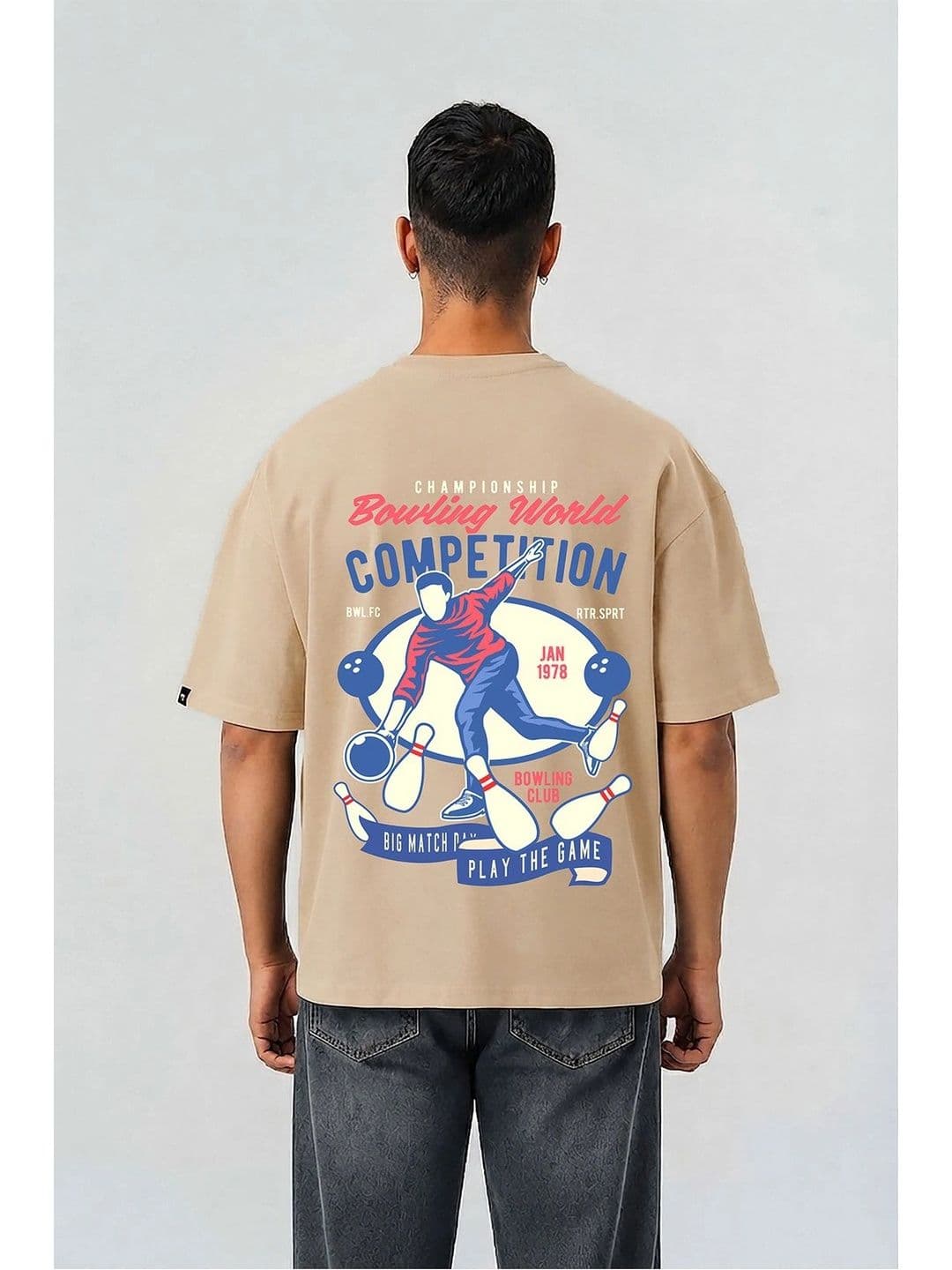 Mast & Harbour Men Sports Printed Drop-Shoulder Sleeves T-shirt thumbnail 3