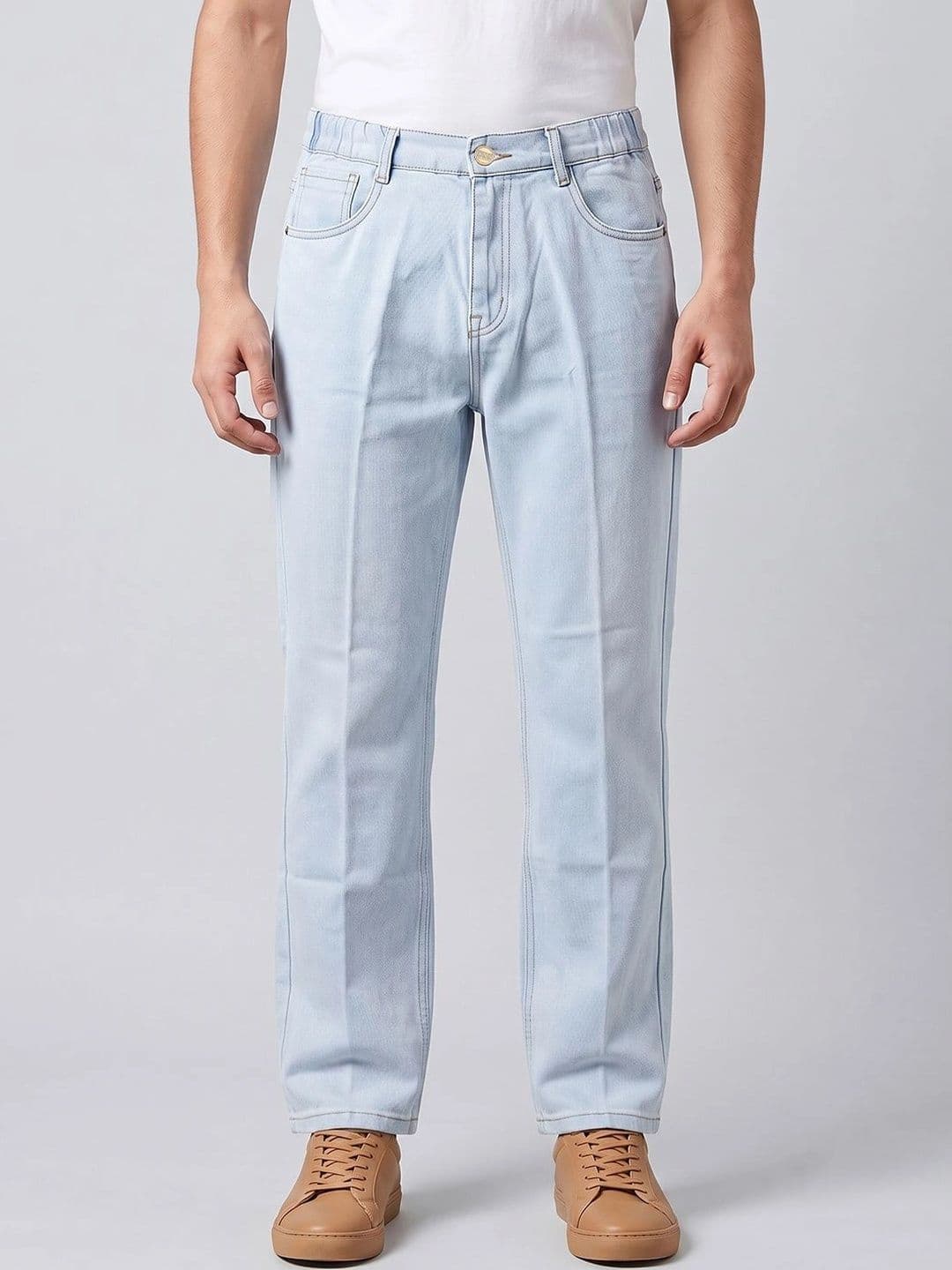 dolsia Men Straight Fit Mid-Rise Stretchable Jeans - view 1