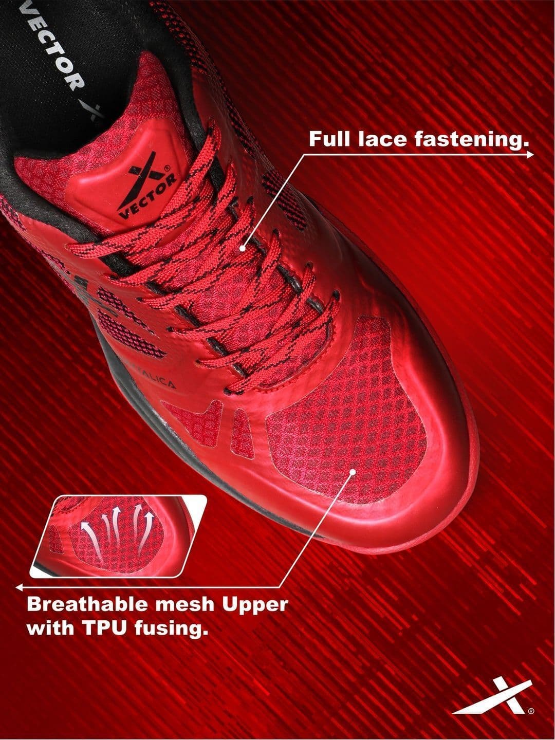 VECTOR X Men Mesh Badminton Non-Marking Shoes thumbnail 5
