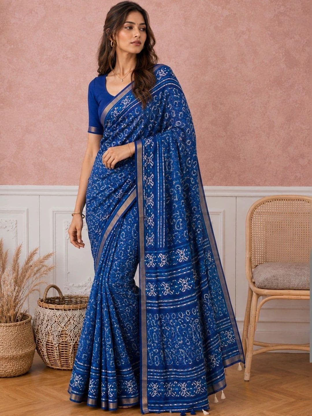 all about you Silk Cotton Designer Saree - view 1