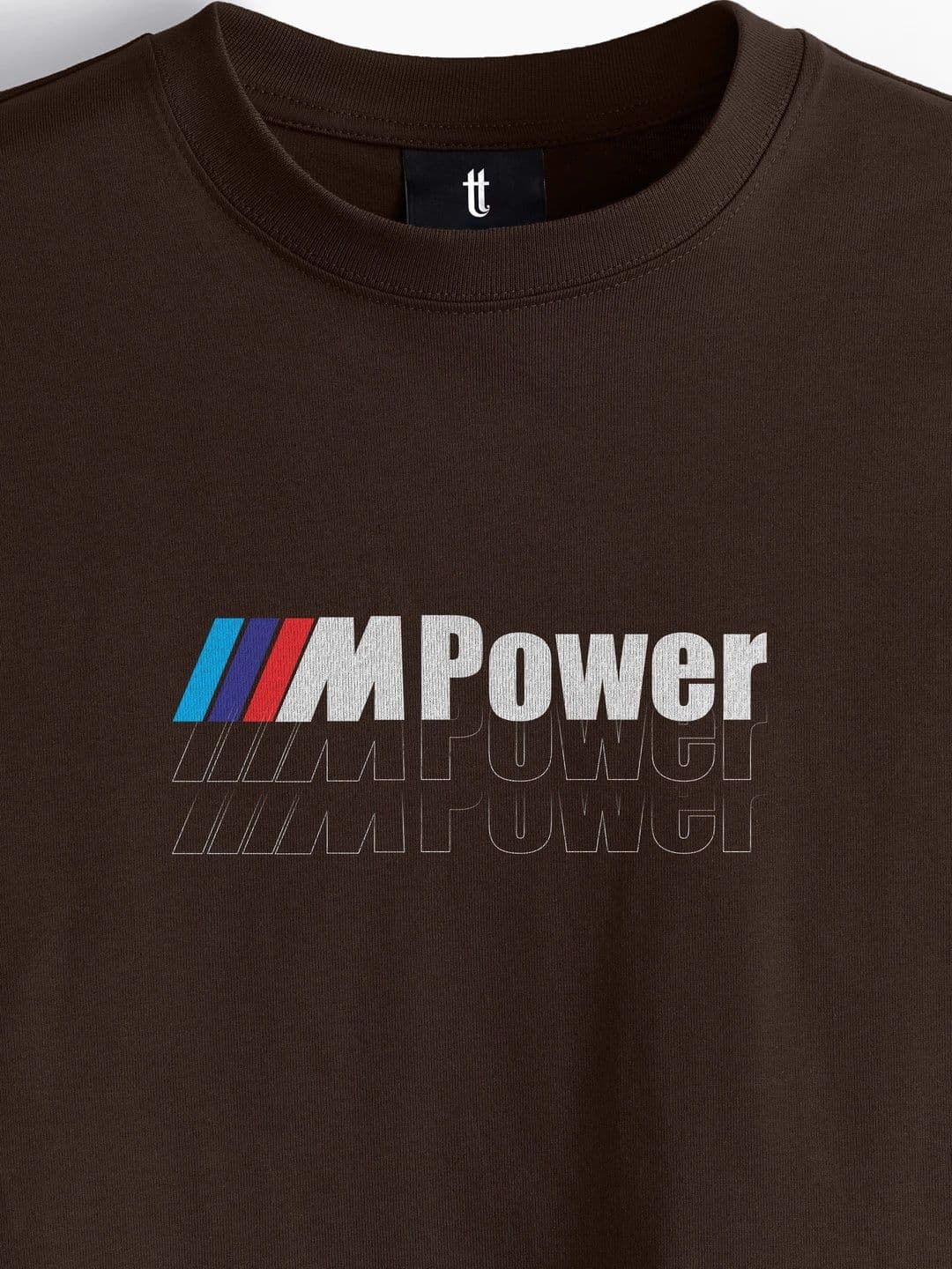 Moda rapido X TOGS & TERRE Men Brand Logo BMW Motorsport Printed Organic T-shirt thumbnail 4