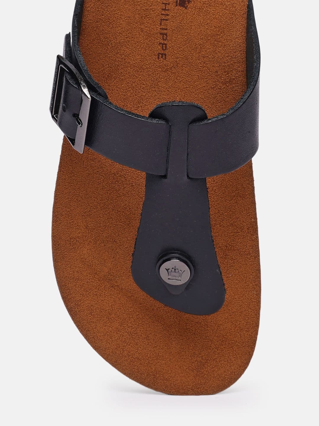 Louis Philippe Men Leather Comfort Sandals thumbnail 5