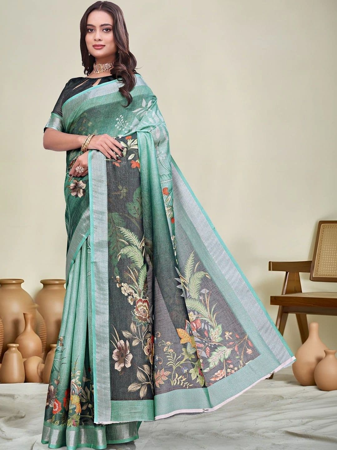 KALINI Fusion Saree thumbnail 7