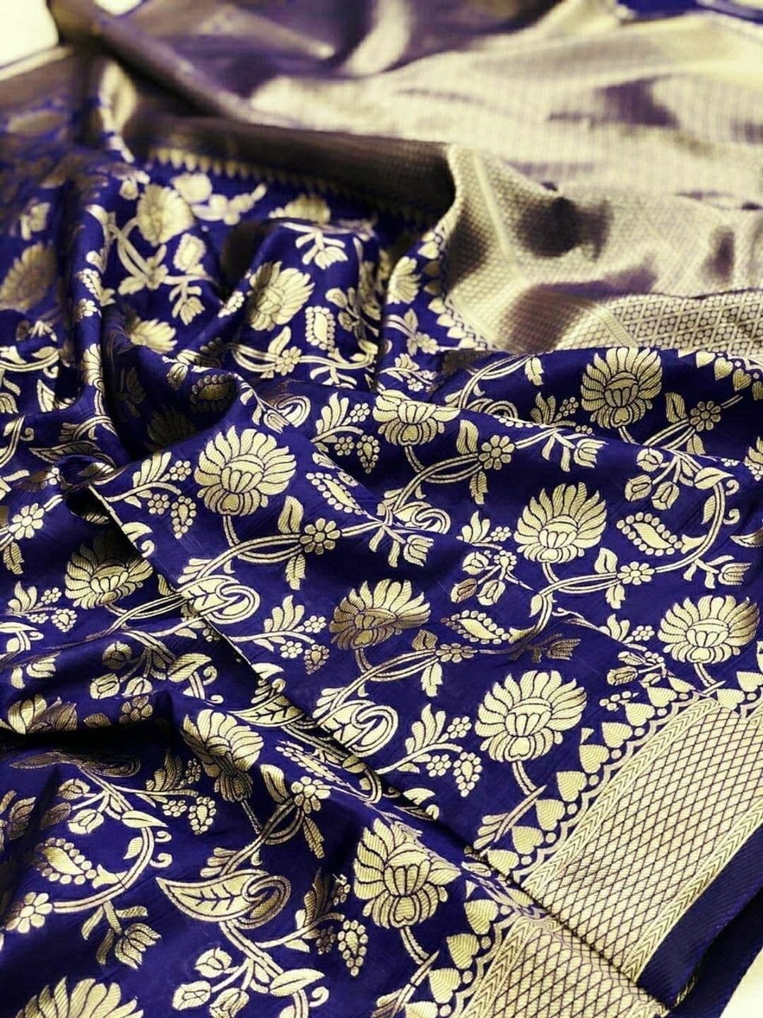 MITAL ENTERPRISE Zari Art Silk Saree thumbnail 2