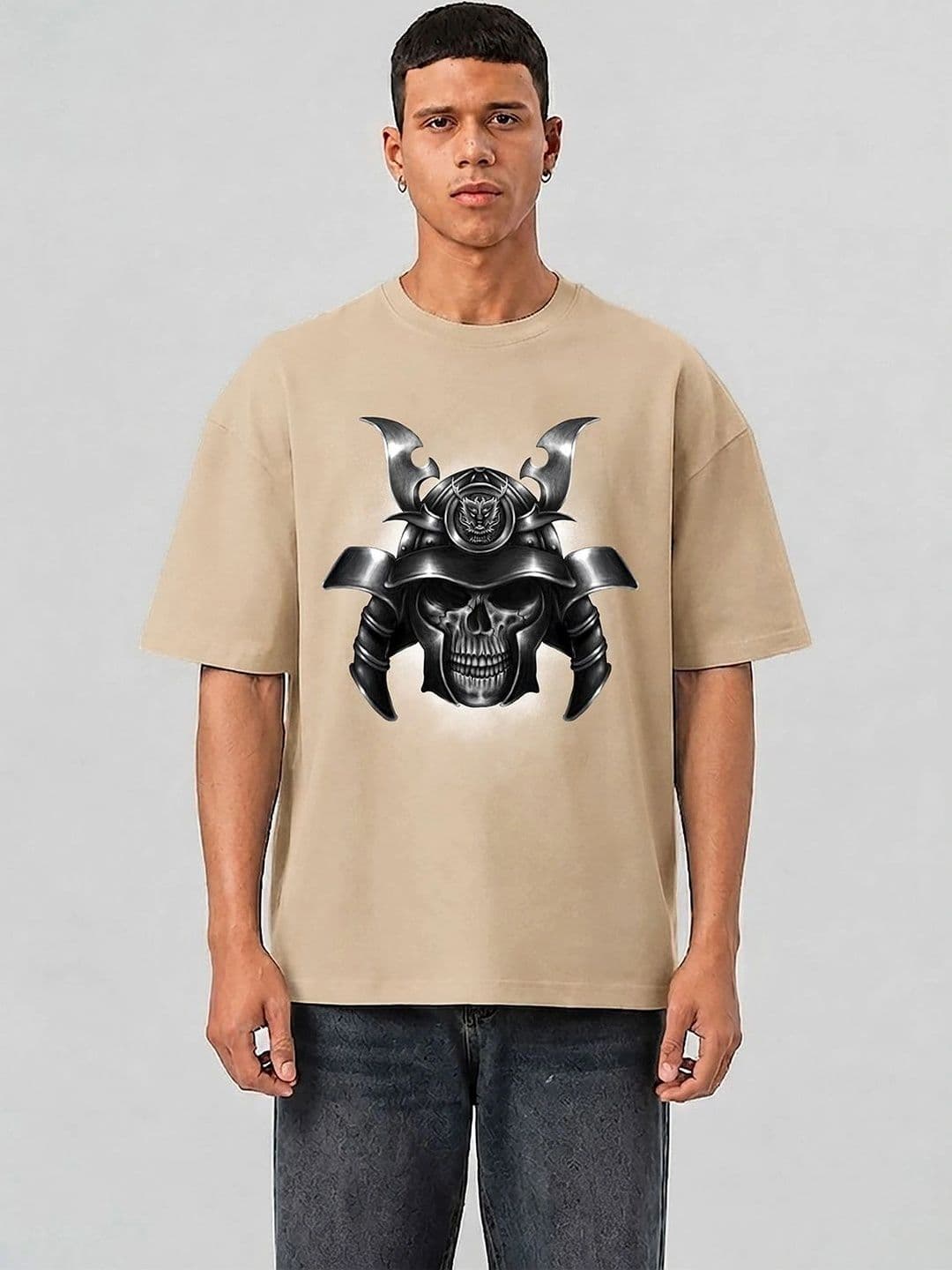 Mast & Harbour Men Printed Drop-Shoulder Sleeves T-shirt - view 1
