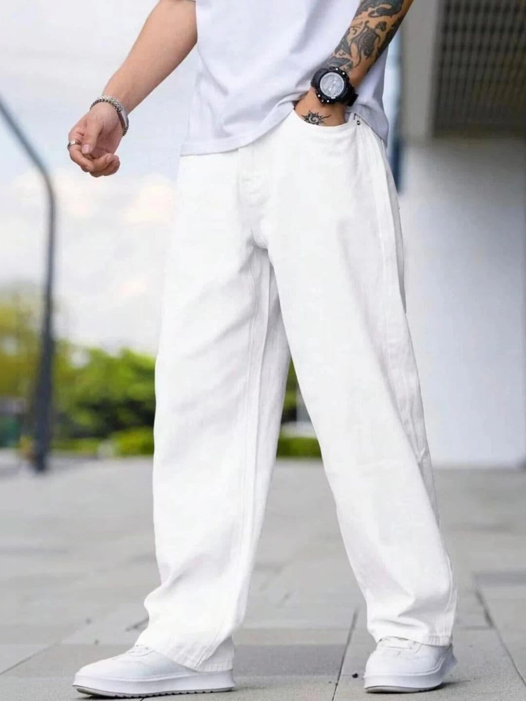 UNIFAV FASHION Men Straight Fit Mid-Rise Jeans thumbnail 2