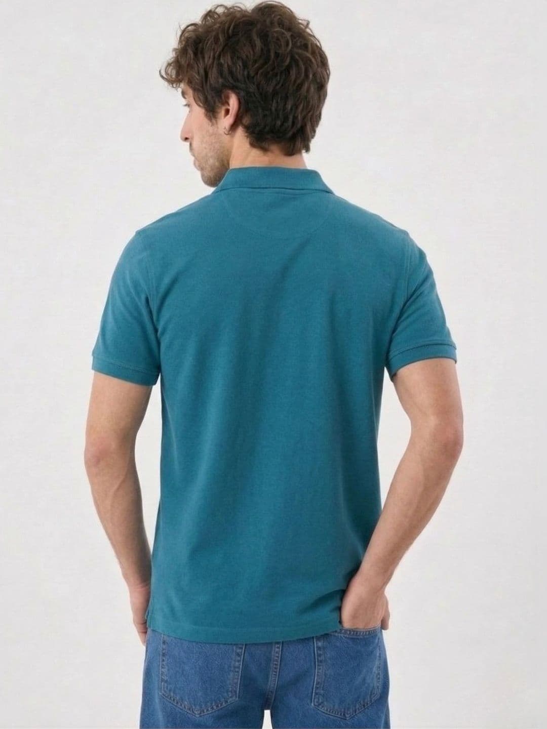 Kook N Keech Men Colourblocked Polo Collar T-shirt thumbnail 3