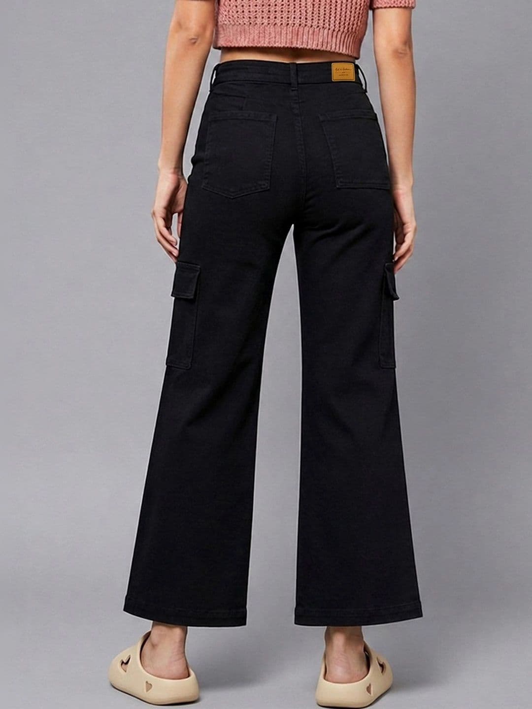 Mast & Harbour Women Wide Leg High-Rise Heavy Fade Stretchable Jeans thumbnail 6