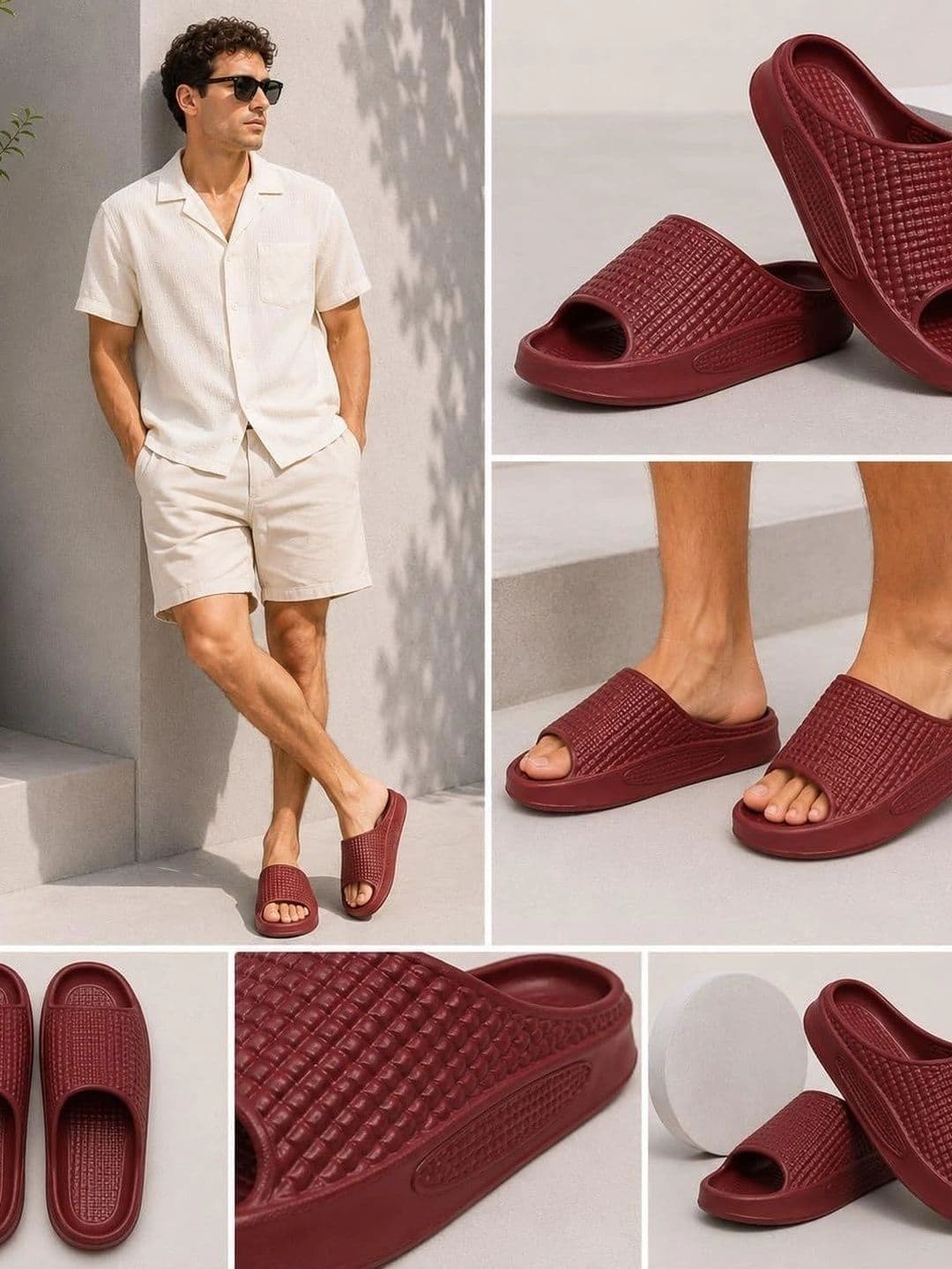 SHOP 24 CARE Men Rubber Sliders thumbnail 2