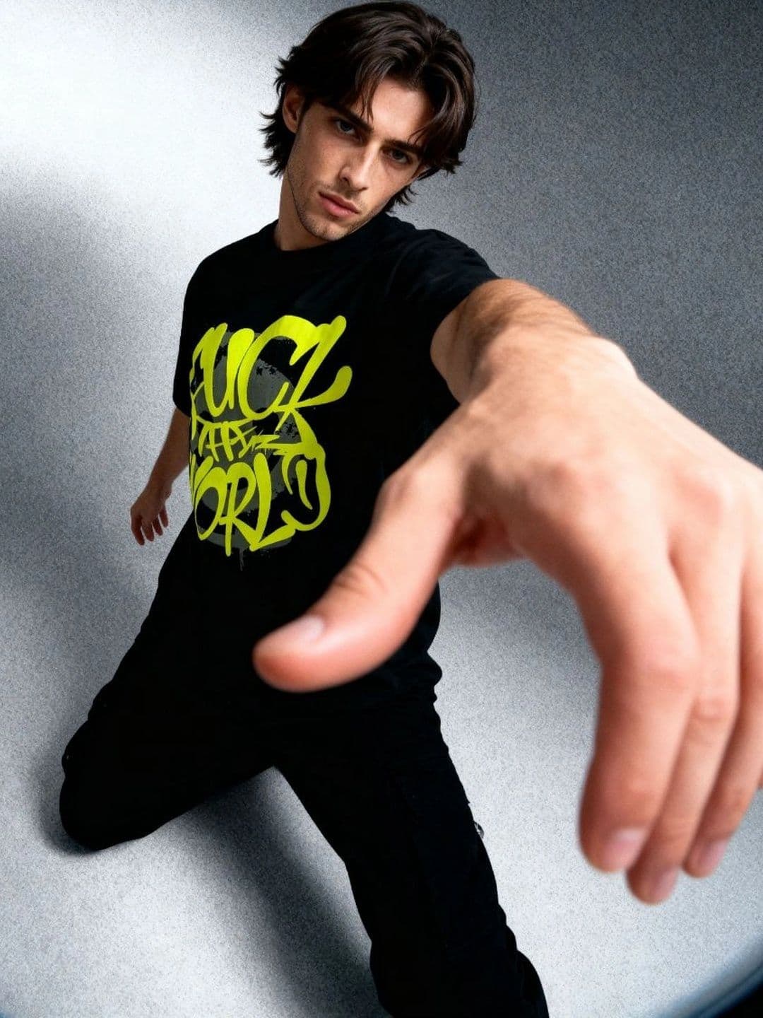 TRYMEEOUT Unisex Typography Printed T-shirt thumbnail 4