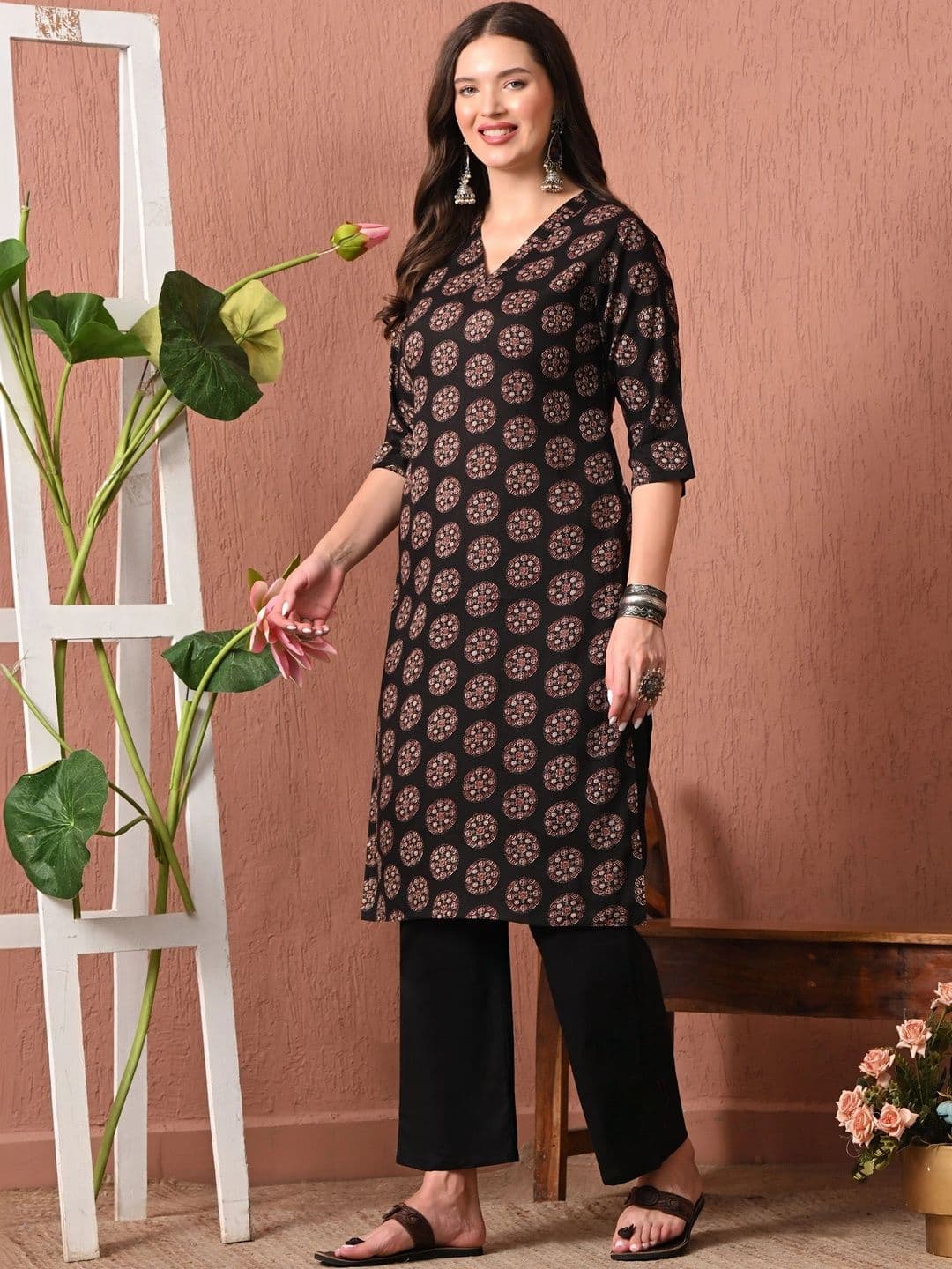 Sangria Women Ethnic Motifs Printed Indie Prints Kurta thumbnail 7