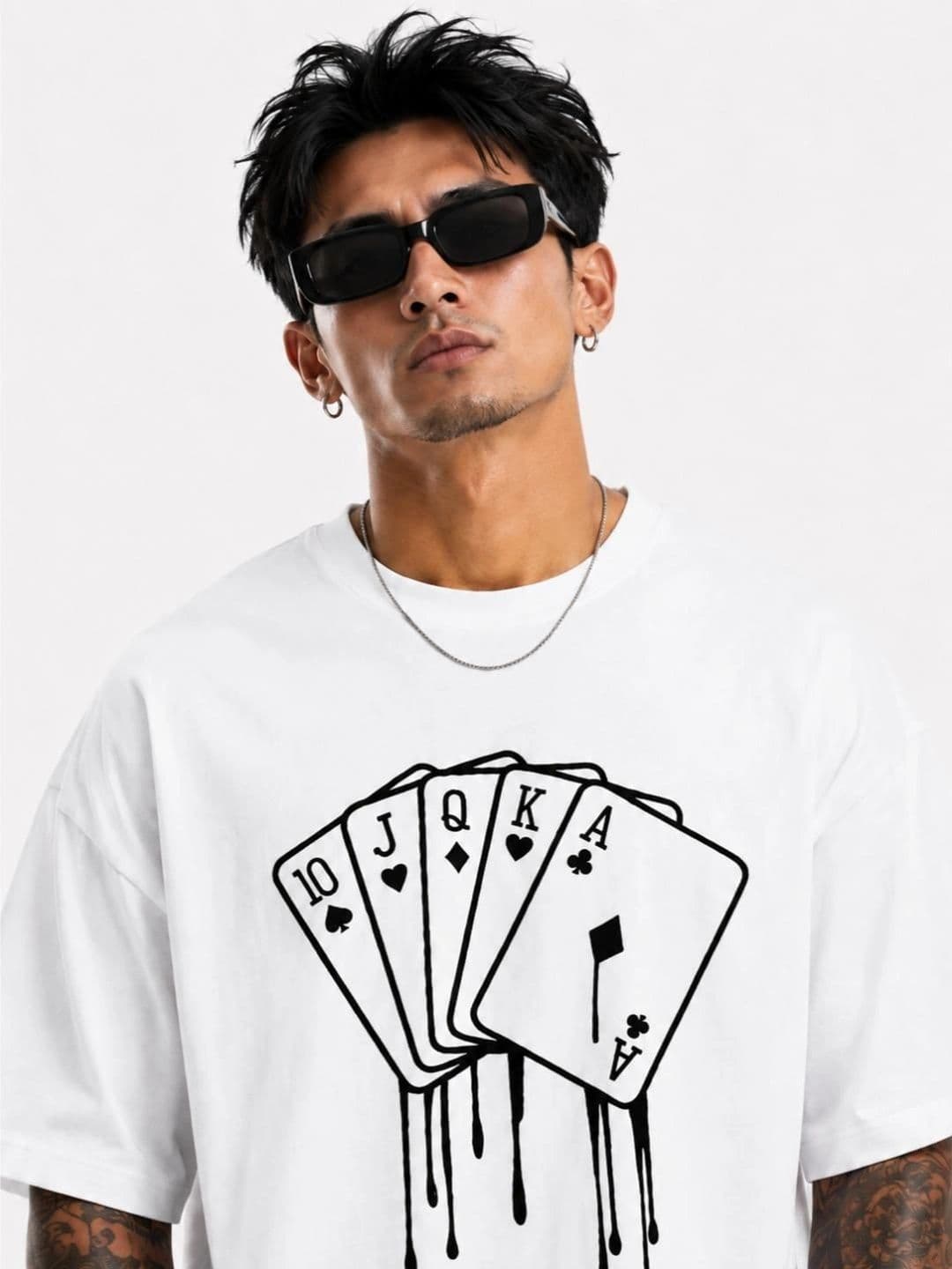 HASTEN Men Oversized Graphic T-shirt thumbnail 3