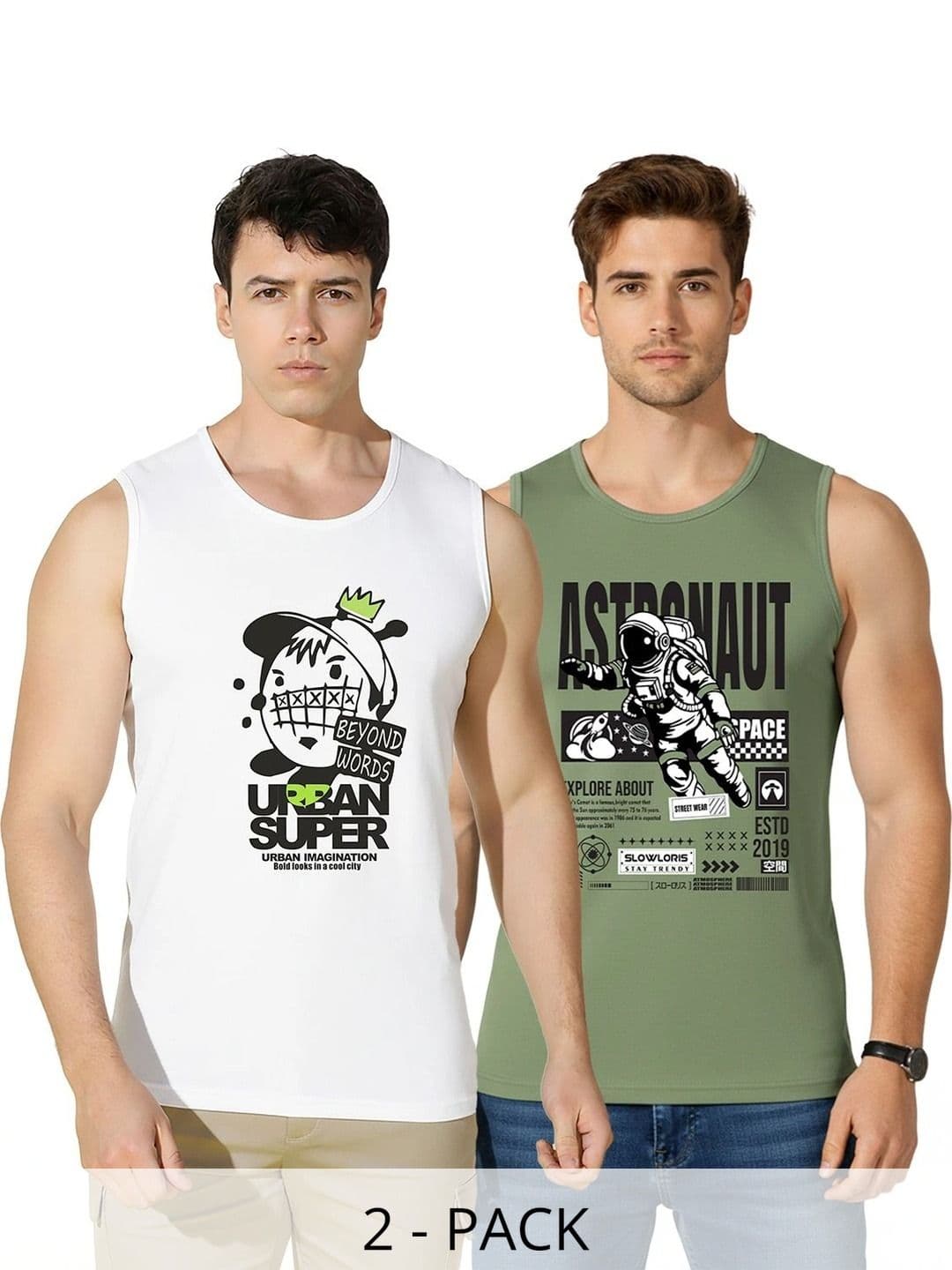 SLOWLORIS Men 2 Printed T-shirt - view 1