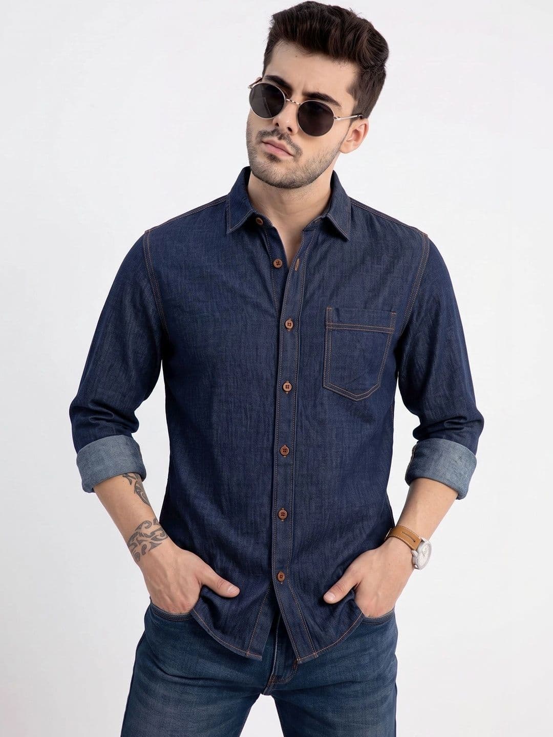 NEW-18 Men Standard Casual Shirt thumbnail 3