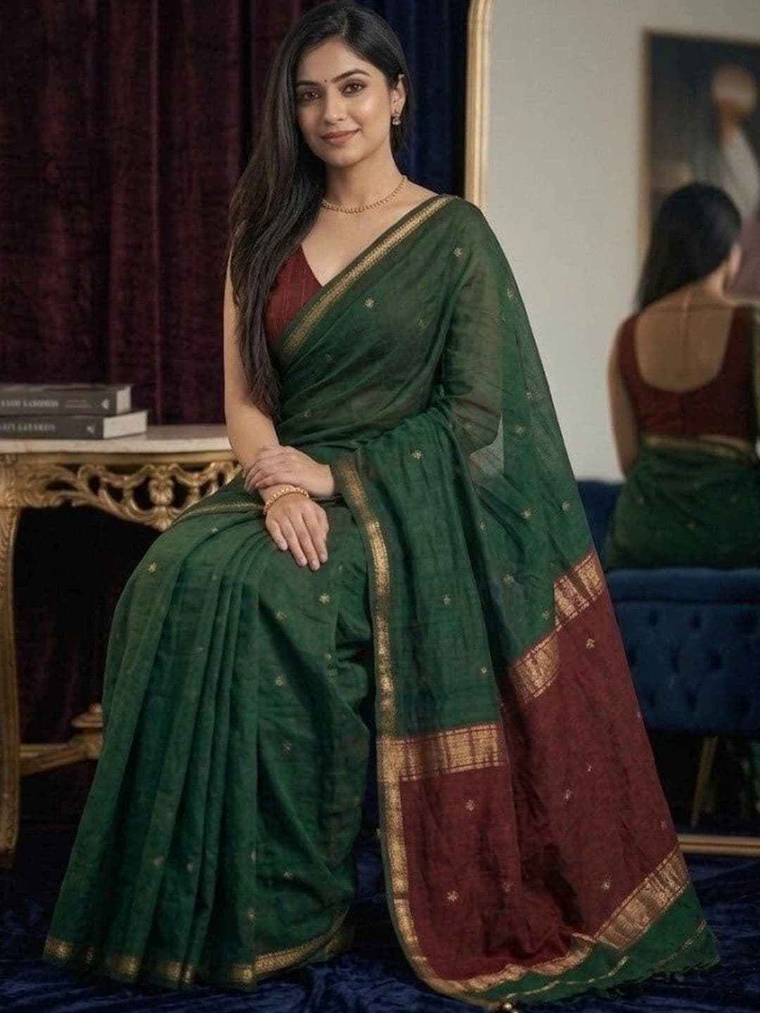 MITAL ENTERPRISE Zari Art Silk Saree thumbnail 3