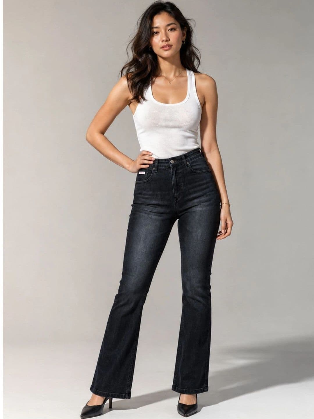 MUMS STITCH Women Bootcut High-Rise Jeans thumbnail 2