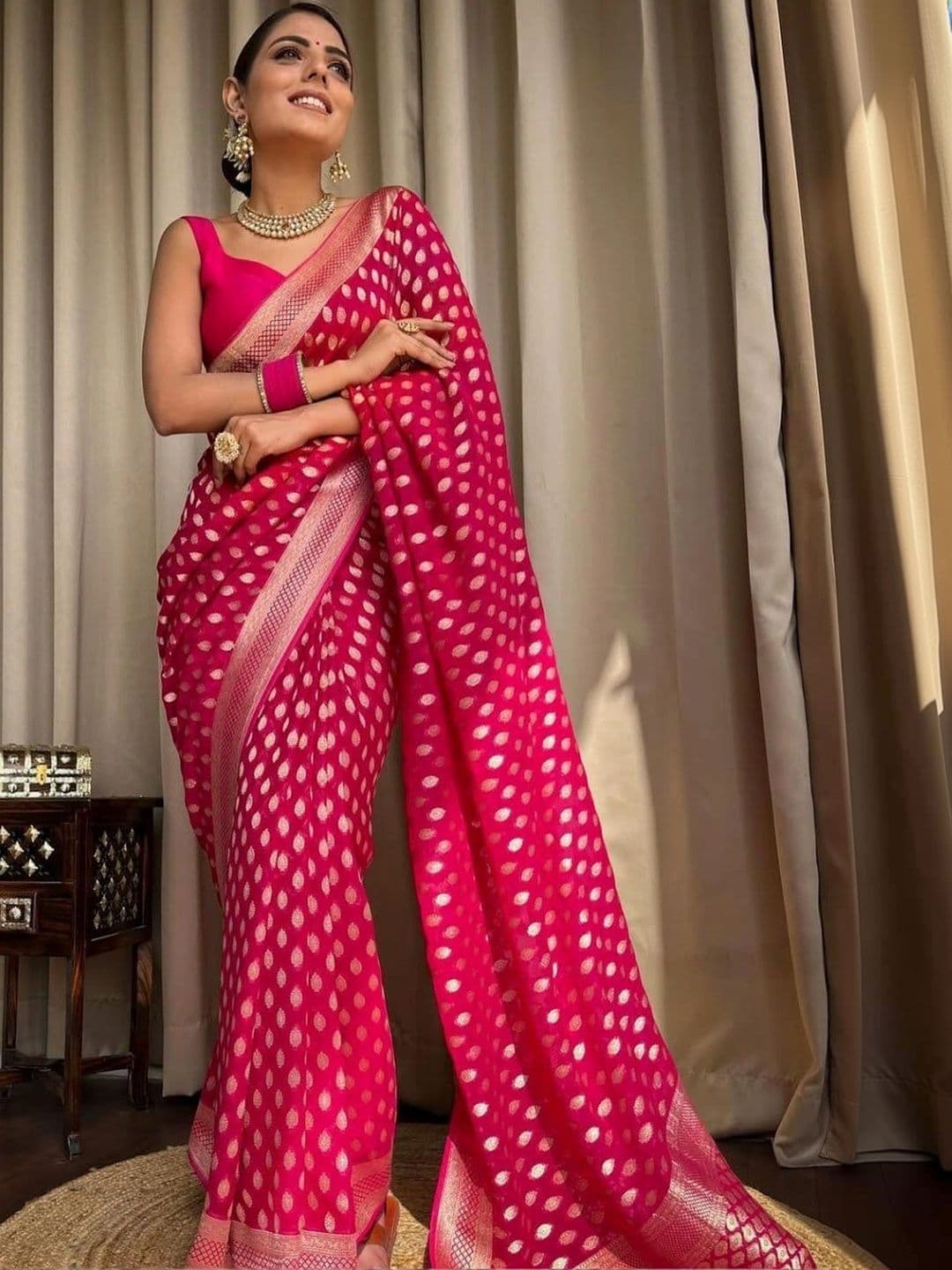 Anokhi Attire Woven Design Zari Art Silk Banarasi Saree thumbnail 7