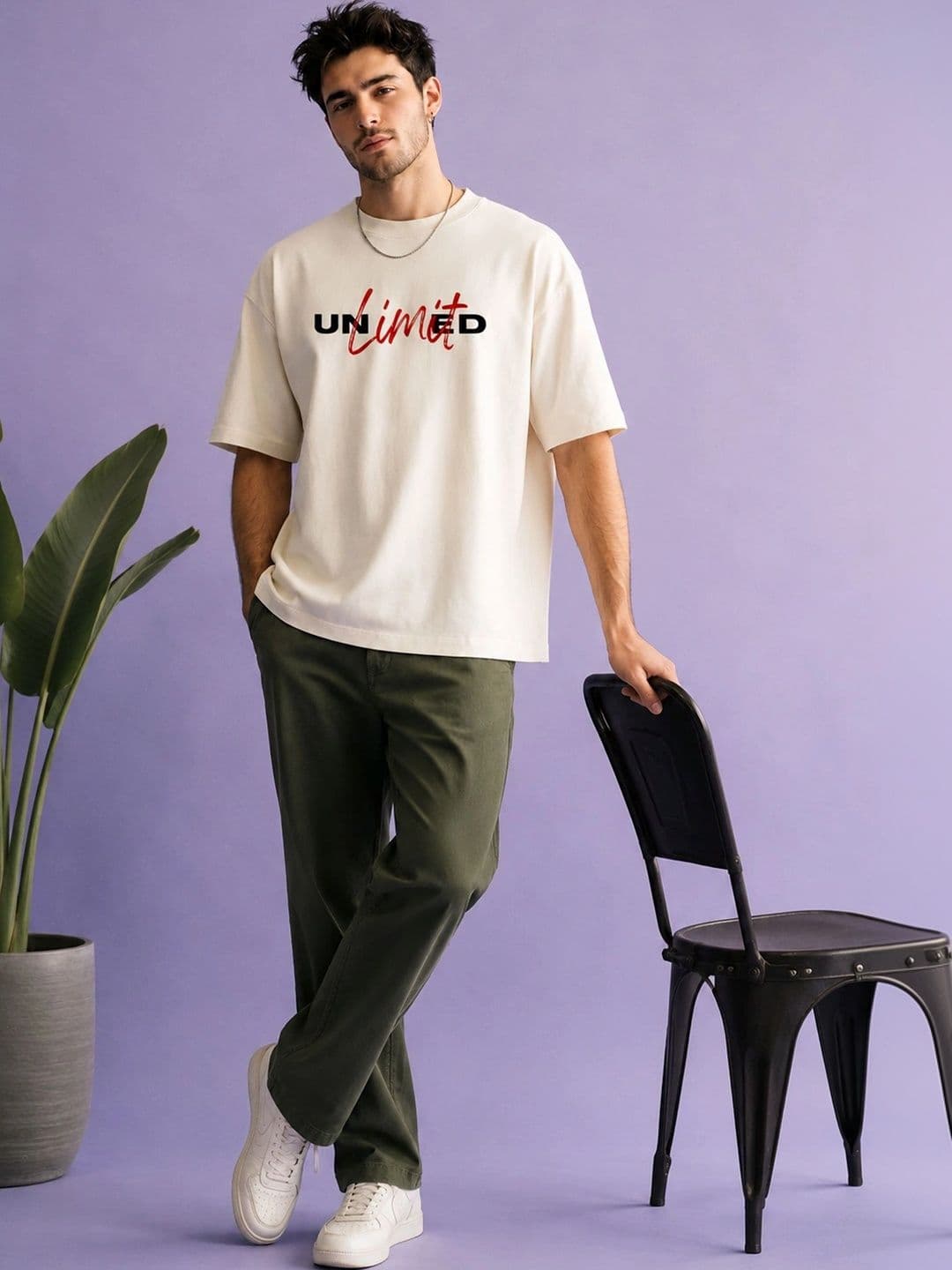 Mast & Harbour Men Typography Printed T-shirt thumbnail 6