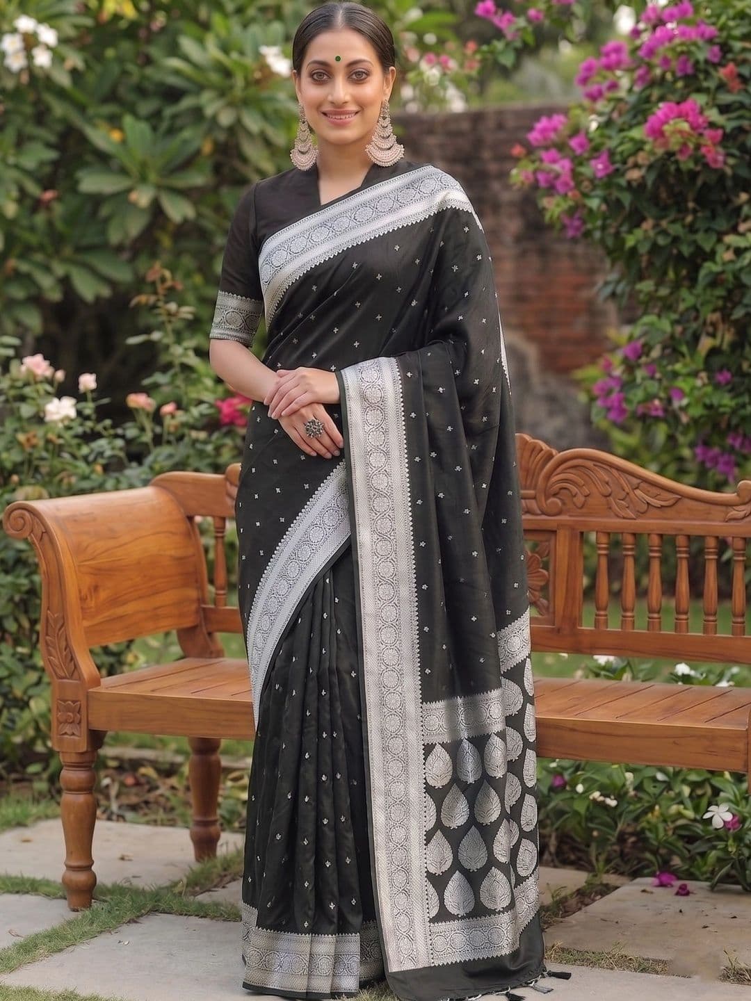 MITAL ENTERPRISE Woven Design Zari Art Silk Saree - view 1