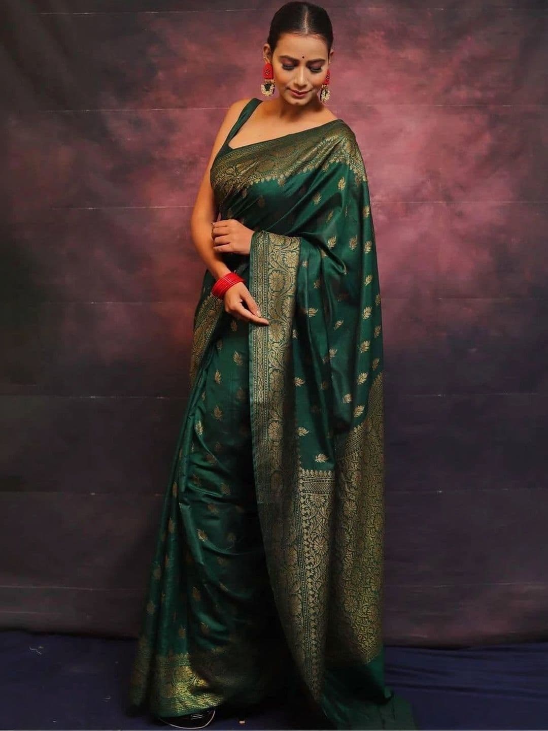 Anokhi Attire Woven Design Zari Art Silk Banarasi Saree - view 1