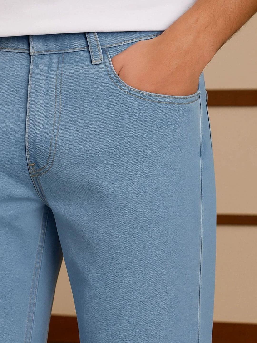 UNIFAV FASHION Men Straight Fit Mid-Rise Jeans thumbnail 3