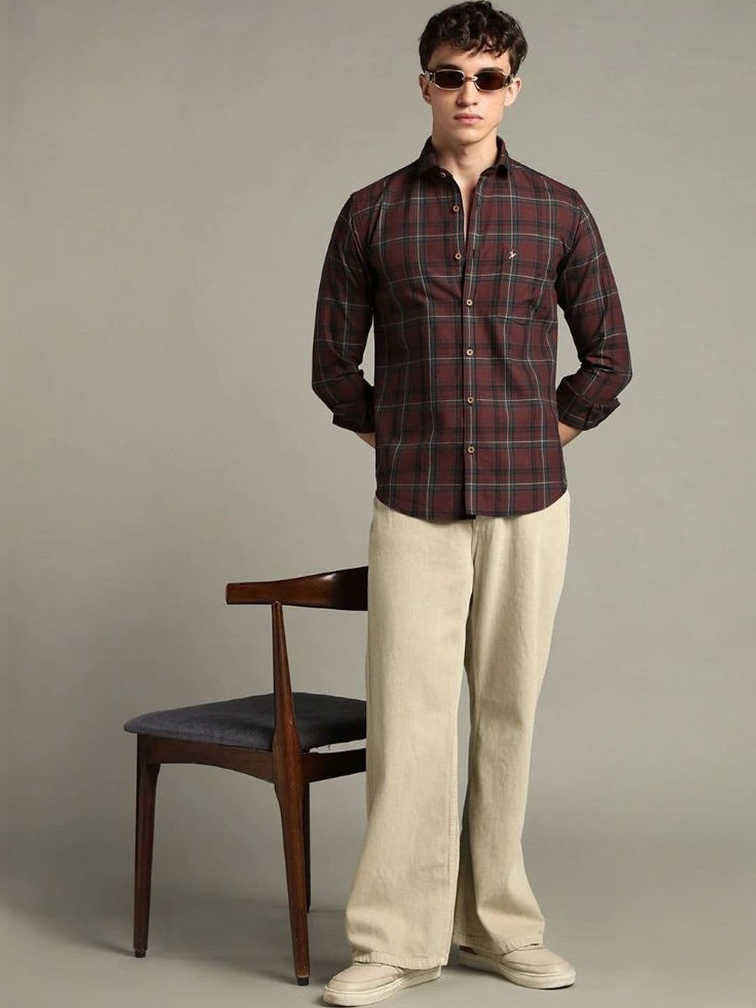 BLUEISLAND Men Comfort Tartan Checks Checked Casual Shirt thumbnail 3