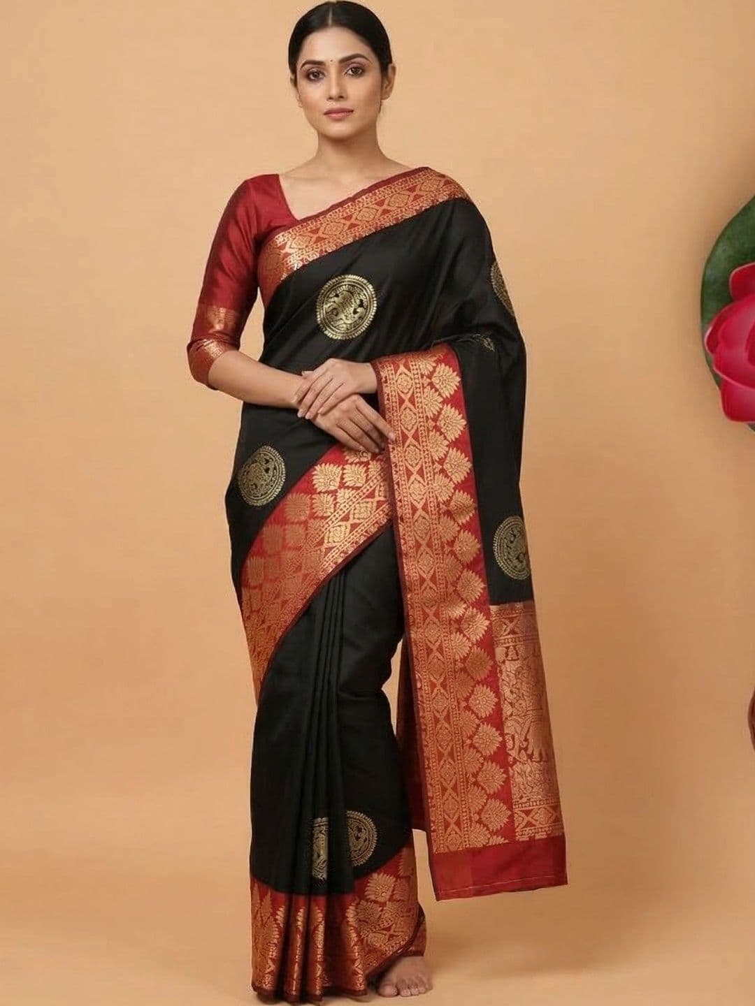 MITAL ENTERPRISE Woven Design Art Silk Saree - view 1