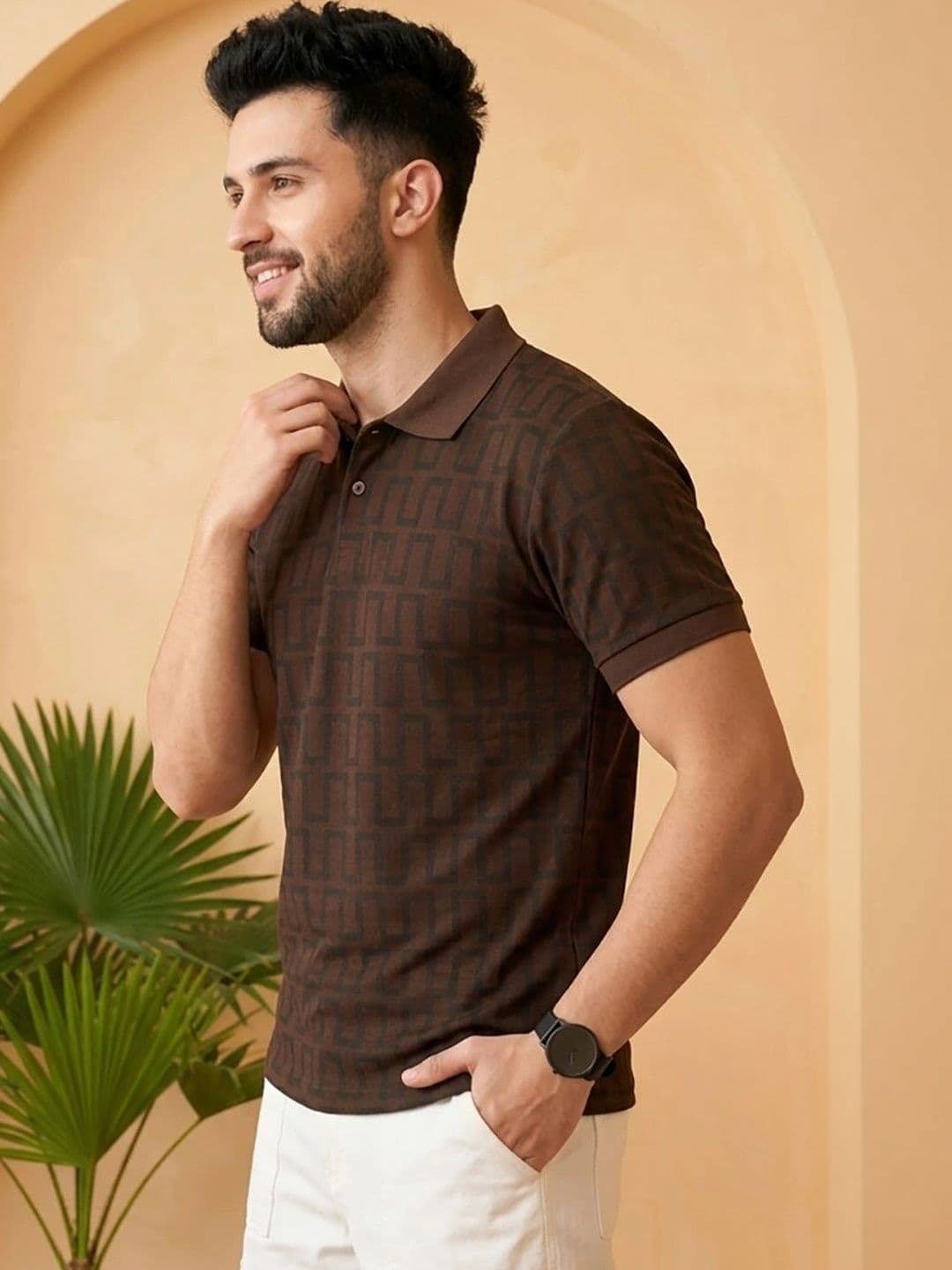 Kook N Keech Men Printed Polo Collar T-shirt thumbnail 2