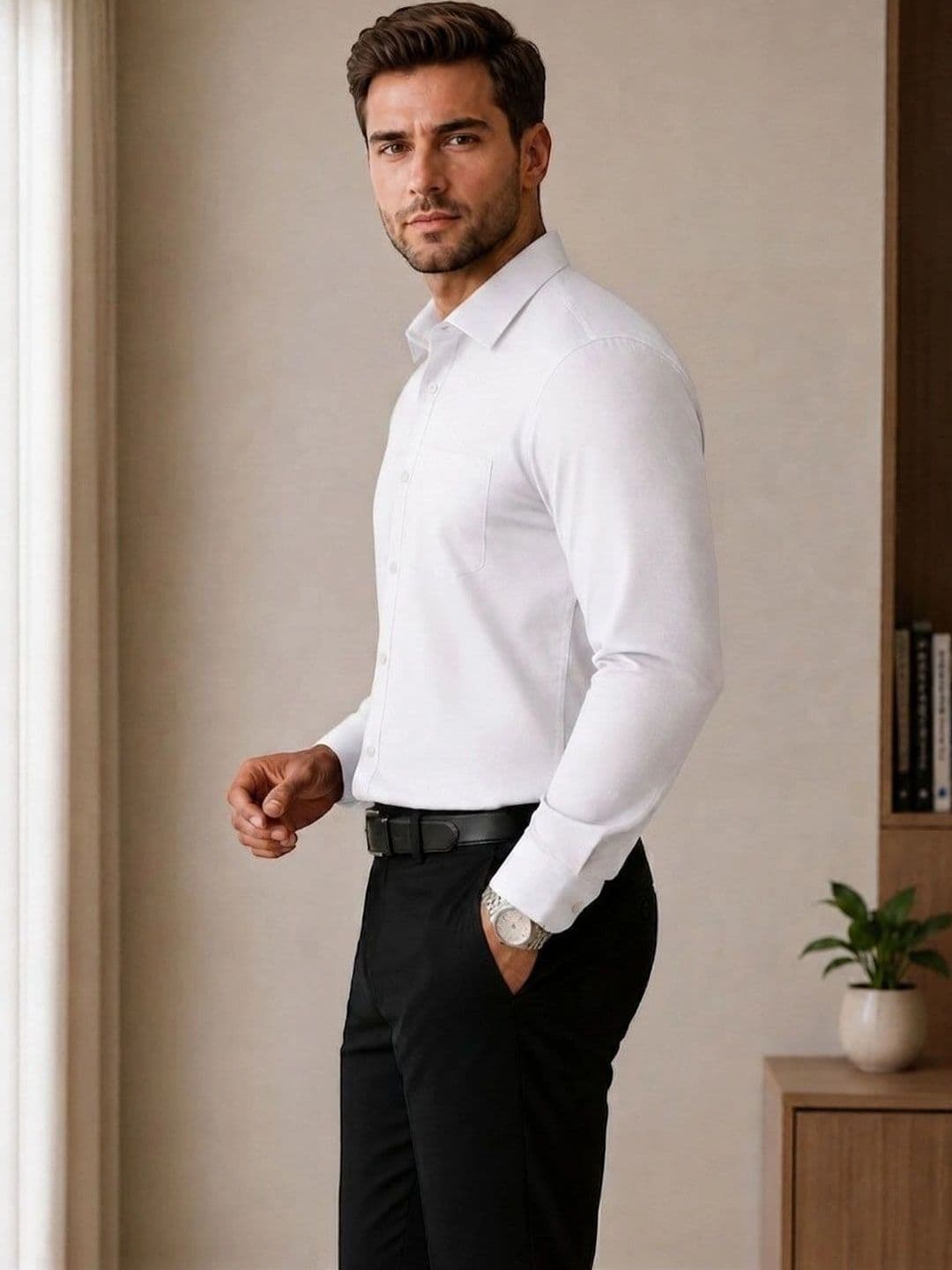 Oomph! Men Classic Formal Shirt thumbnail 2