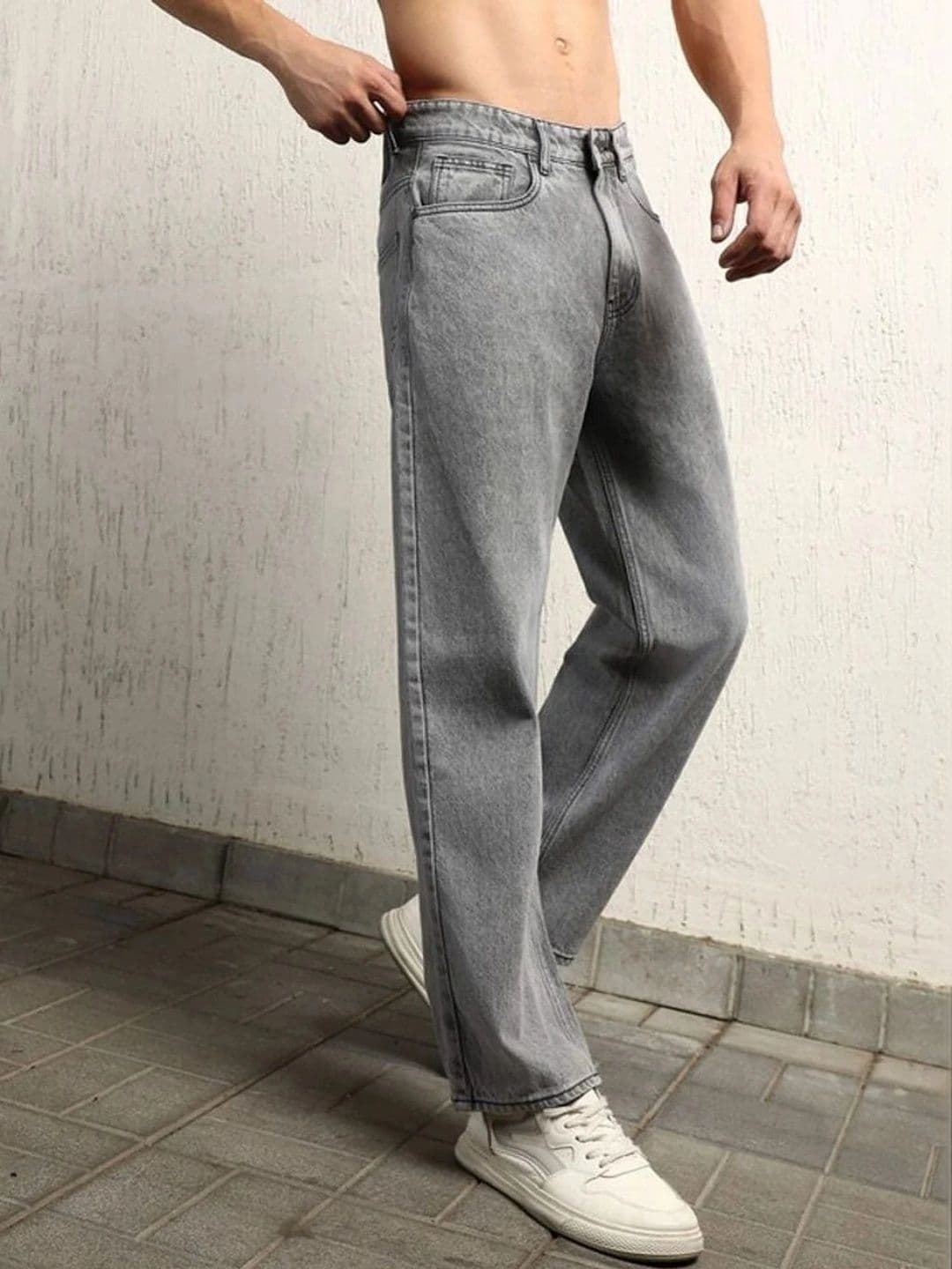 UNIFAV FASHION Men Straight Fit Mid-Rise Jeans thumbnail 2