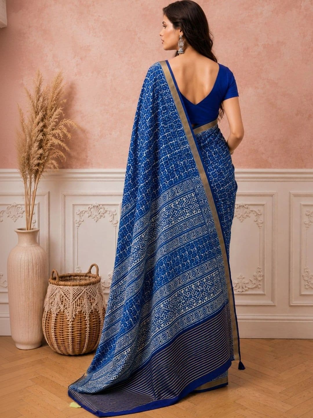 all about you Silk Cotton Designer Saree thumbnail 2
