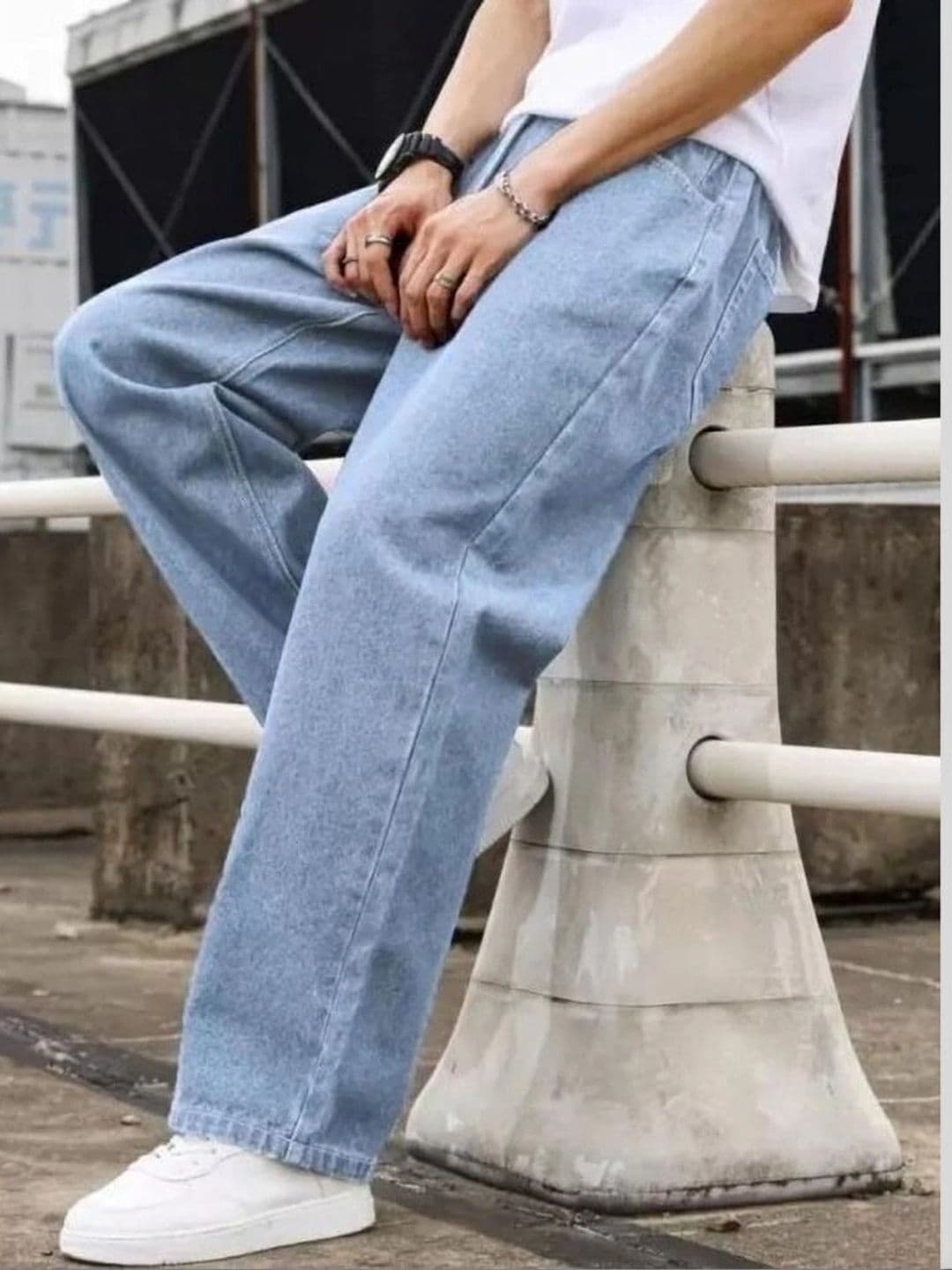 UNIFAV FASHION Men Straight Fit Mid-Rise Jeans thumbnail 5