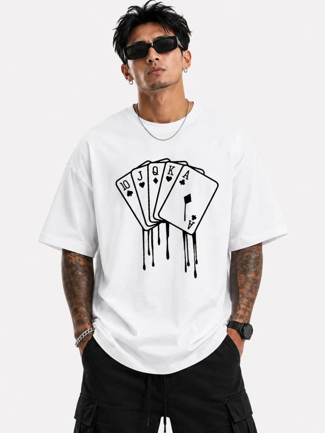 HASTEN Men Oversized Graphic T-shirt - view 1