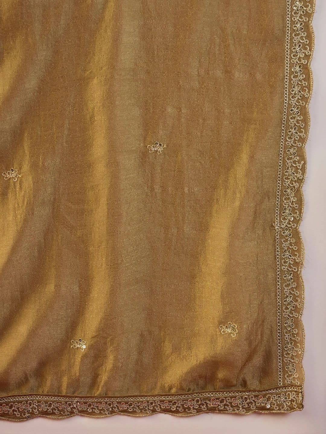 Sangria Women Ethnic Motifs Embroidered Regular Thread Work Kurta with Trousers & With Dupatta thumbnail 3