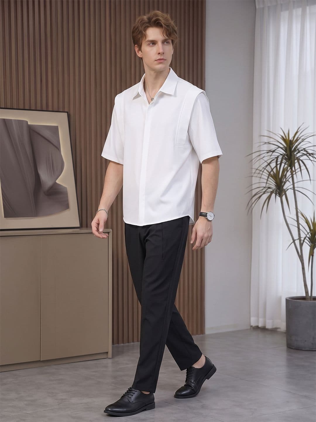 Suo Men Casual Shirt thumbnail 4
