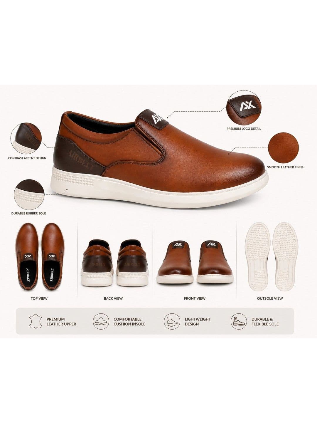 AIRBELL X AIRX Men Walking Shoes thumbnail 2