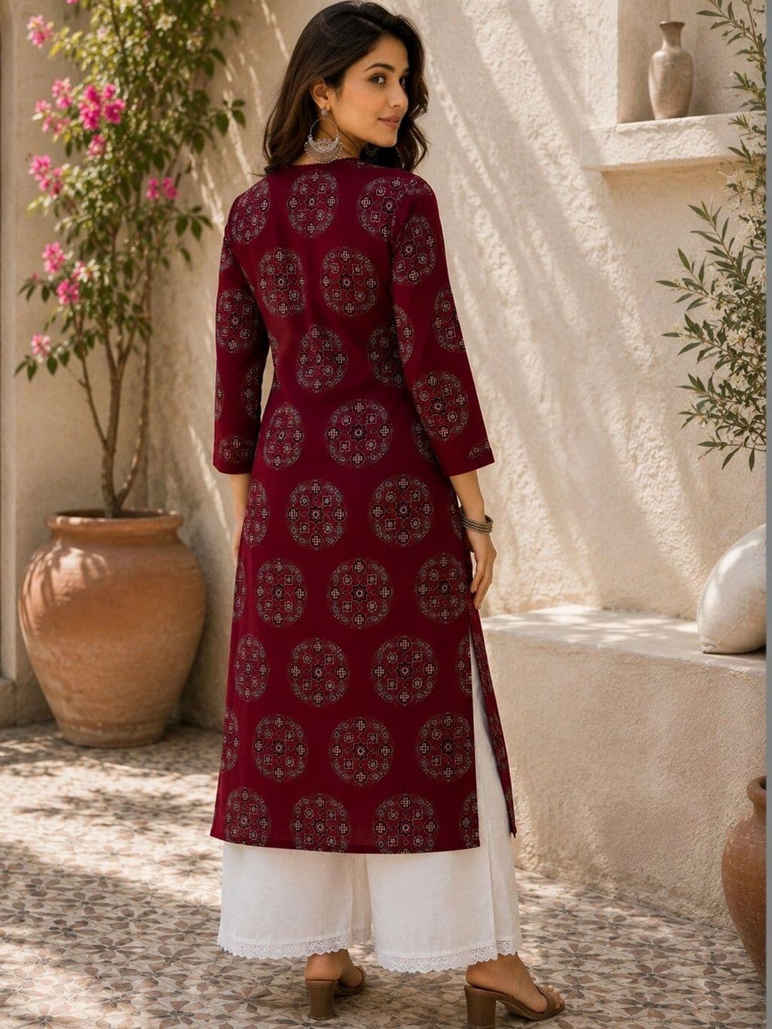 Hunaiza Women Ethnic Motifs Printed Indie Prints Kurta thumbnail 5