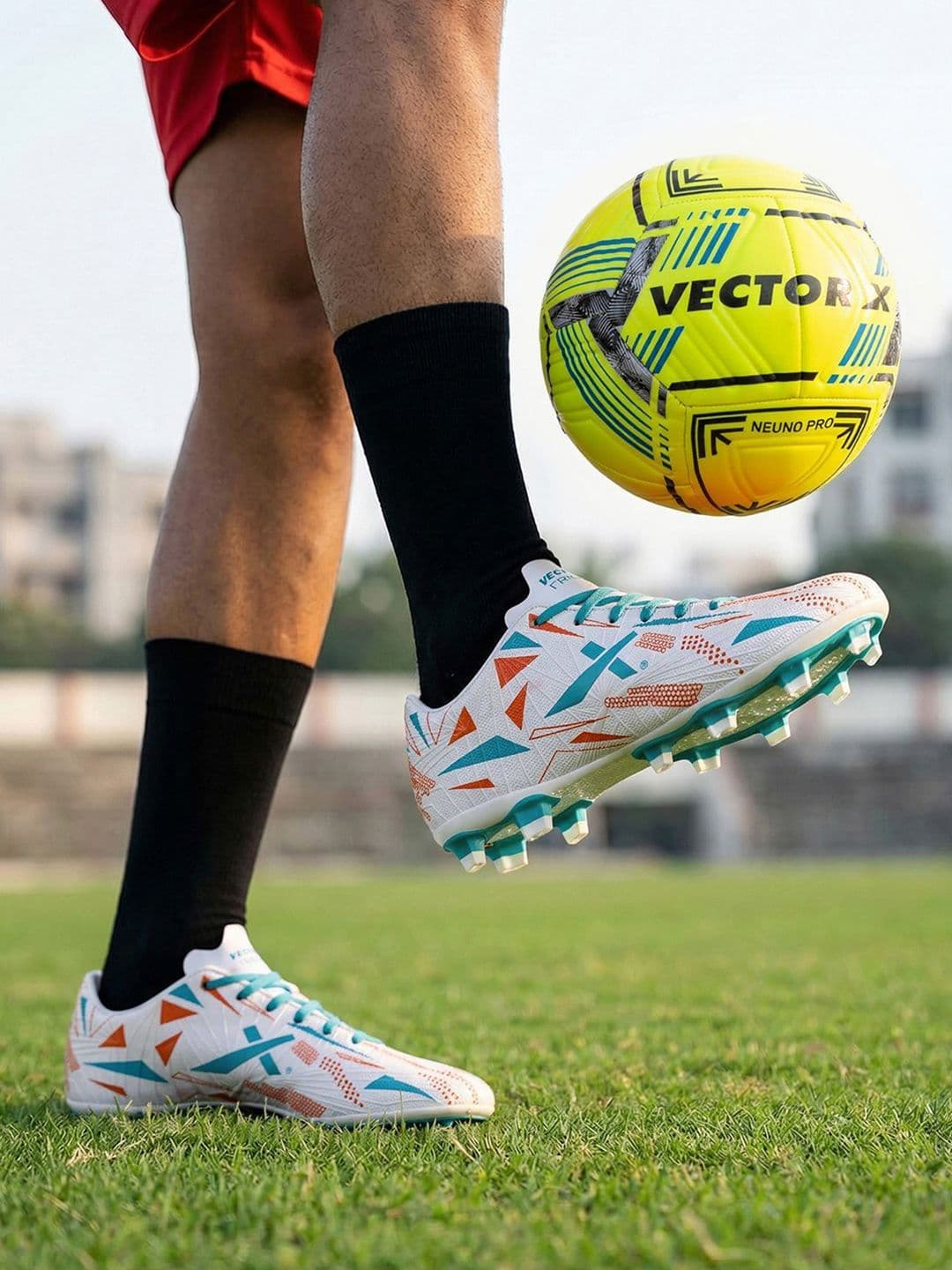 VECTOR X Trigger 3D textured Synthetic leatherTPU Sole Football Shoes thumbnail 2