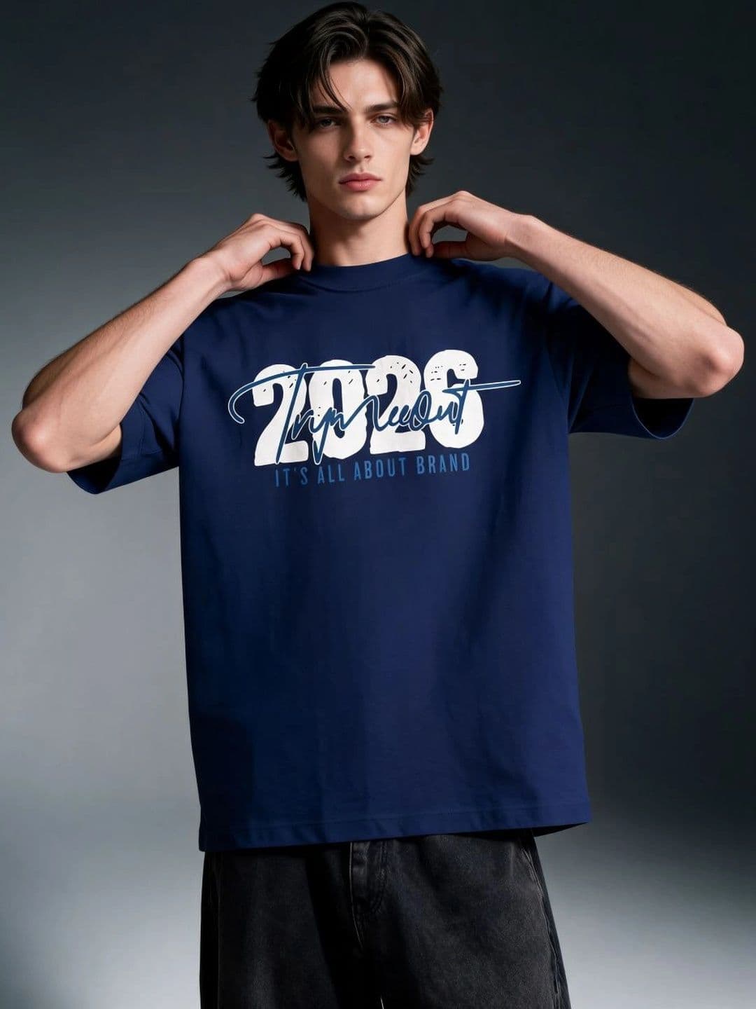 TRYMEEOUT Unisex Typography Printed T-shirt - view 1