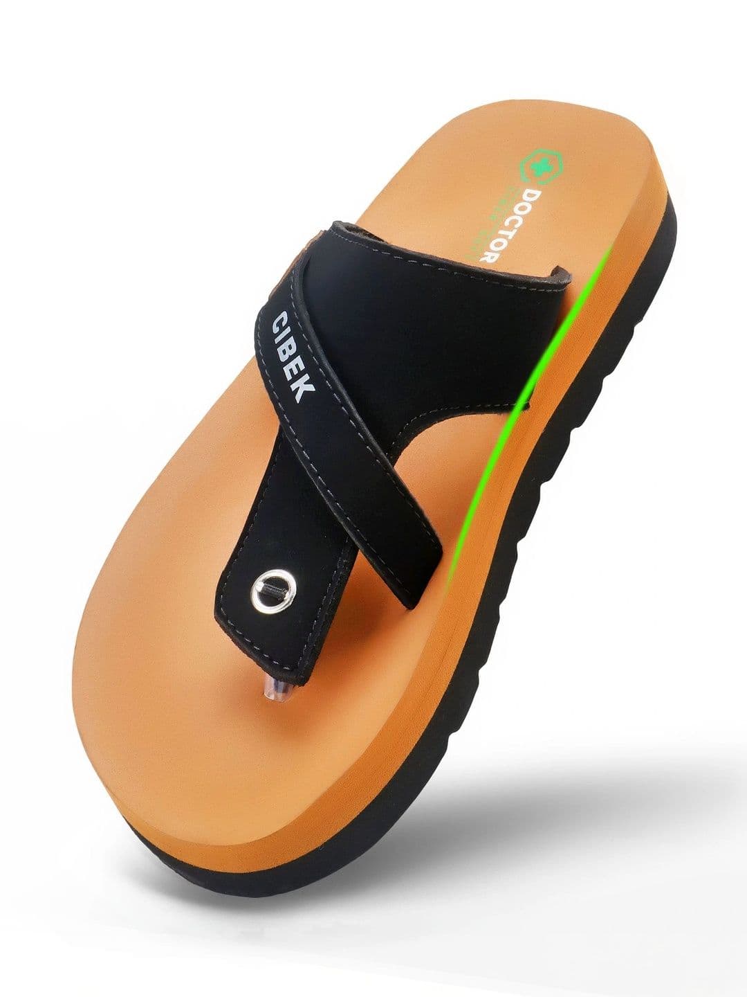 DOCTOR CIBEK SOFT Men Colourblocked Thong Flip-Flops thumbnail 6