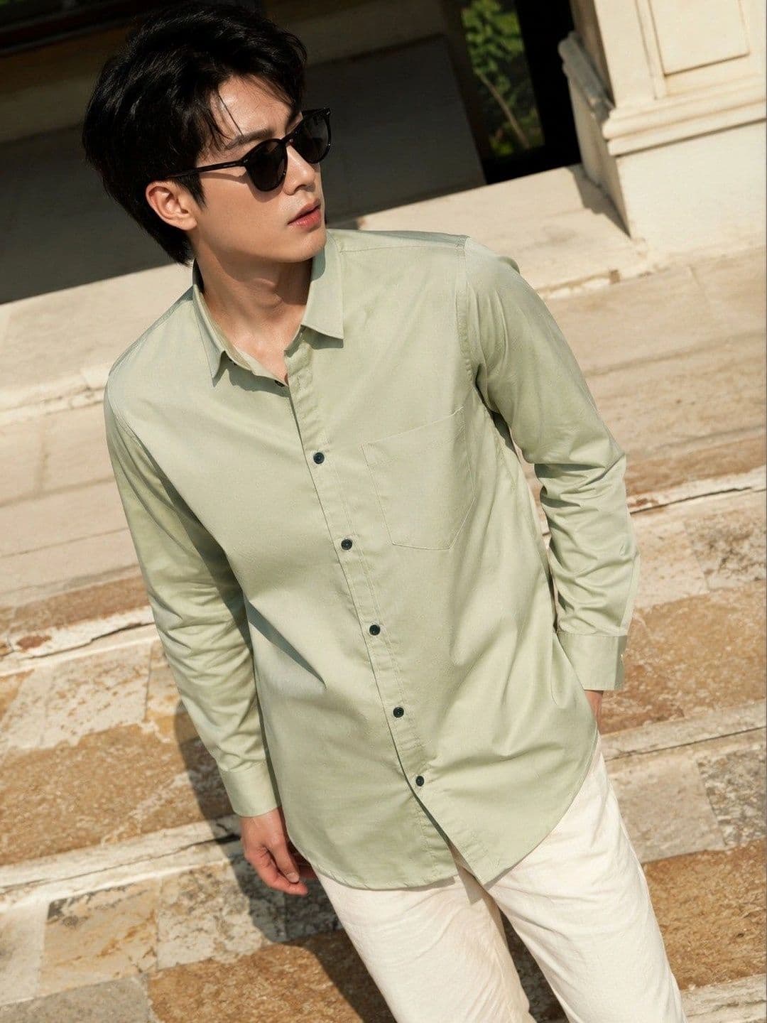 BAESD Men Premium Slim Fit Casual Shirt - view 1